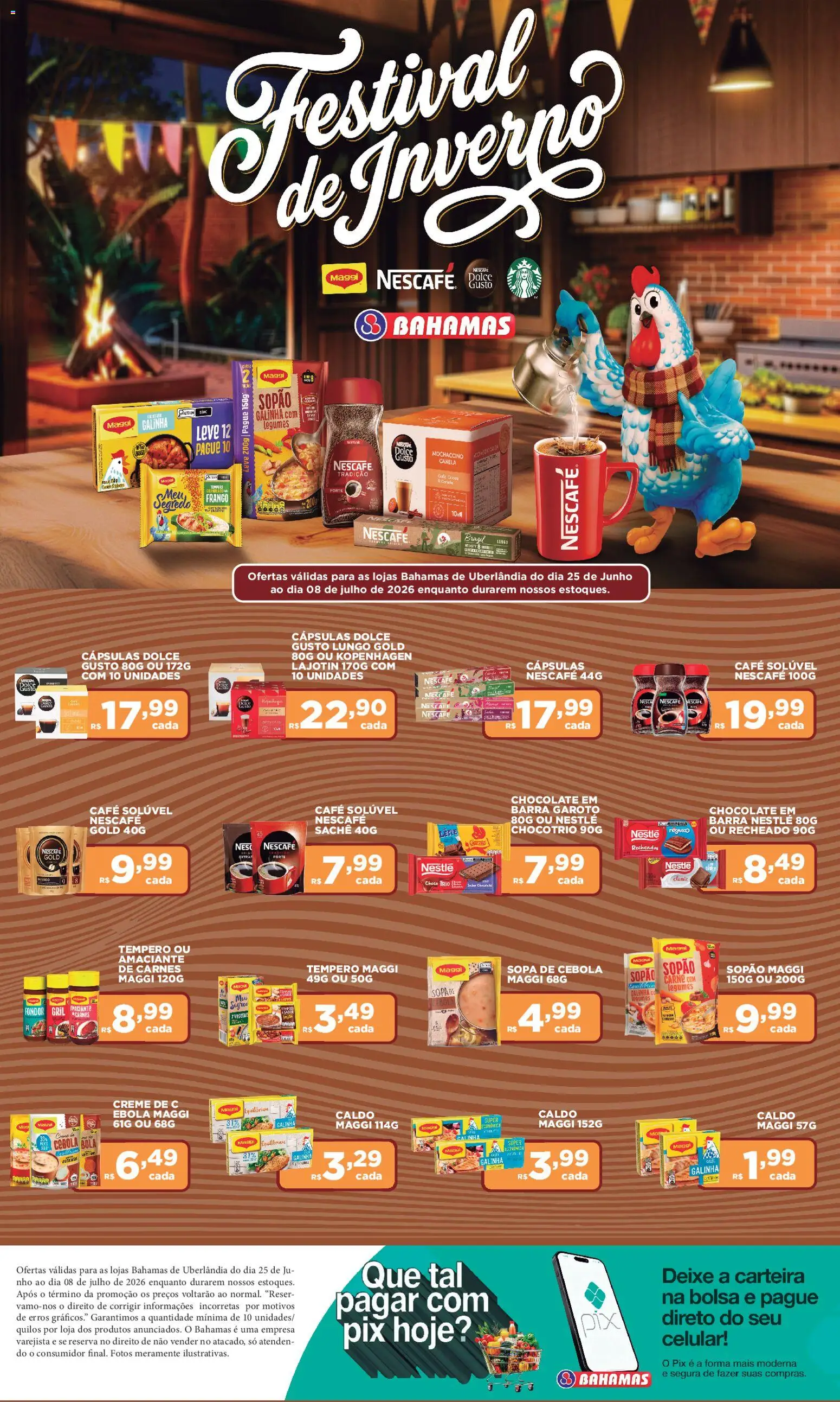 Pré-Visualização do folheto "Bahamas Supermercados ofertas Nestlé" da loja Bahamas Supermercados válido a partir de 25/06/2026