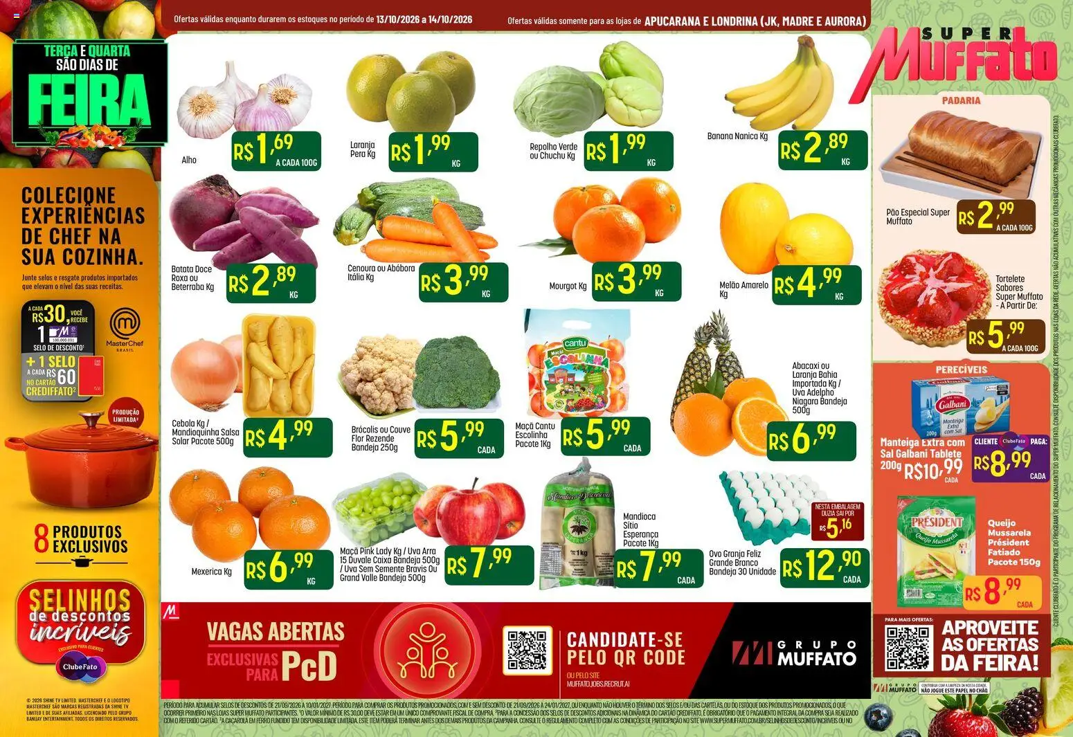Pré-Visualização do folheto "Super Muffato ofertas Feira e Carne" da loja Super Muffato válido a partir de 13/10/2026