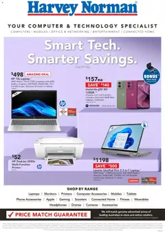 Preview of catalogue Harvey Norman Computers Smart Tech Smart Savings Digital Catalogue from shop Harvey Norman valid 19/05/2026