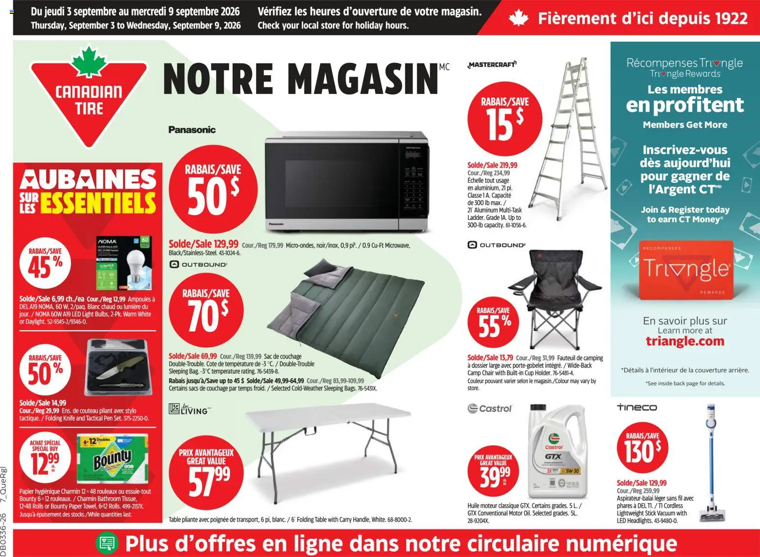 Preview of leaflet Canadian Tire circulaire from shop Canadian Tire is valid from Sep 03, 2026
