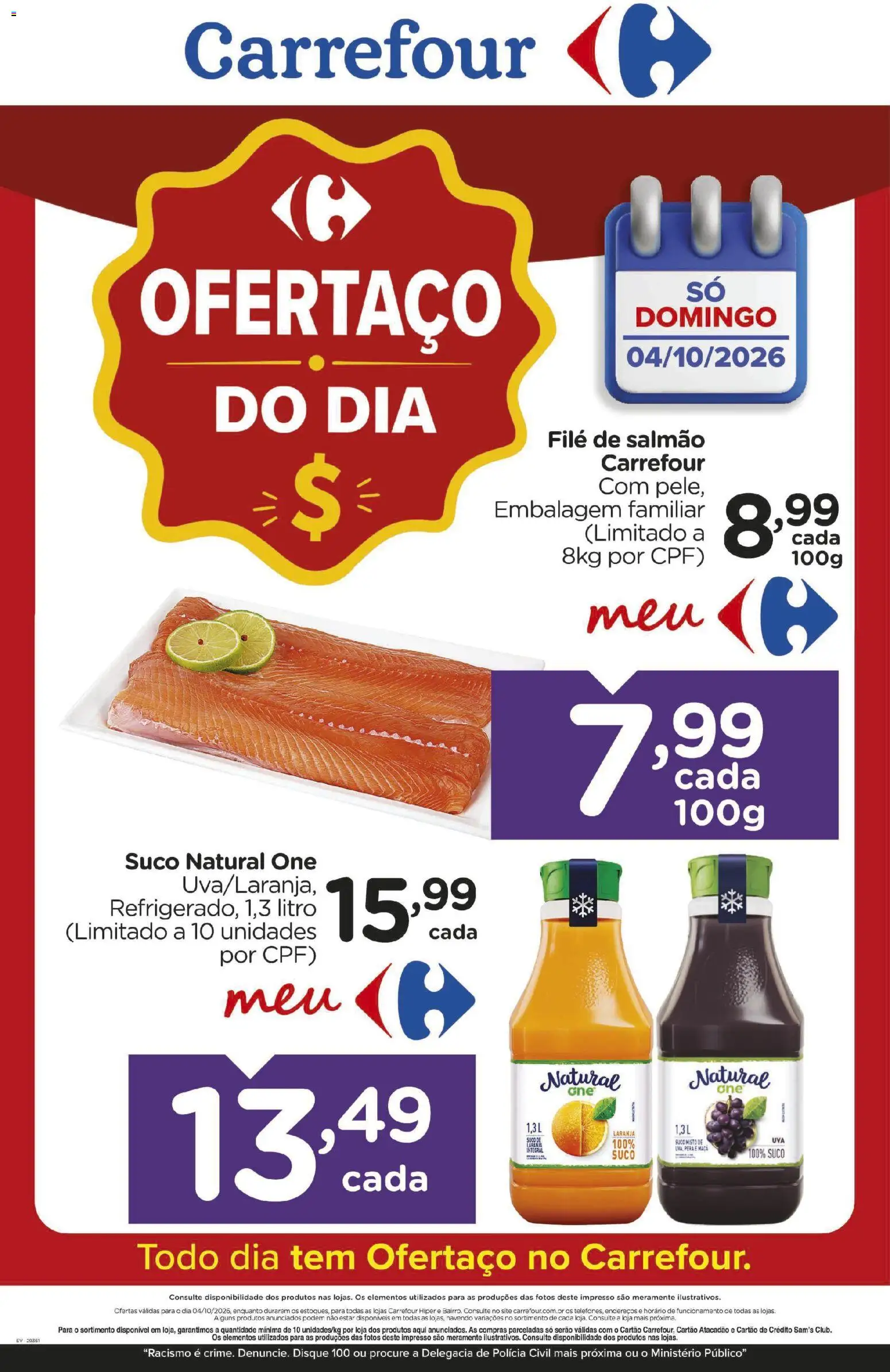Pré-Visualização do folheto "Carrefour ofertas do Dia" da loja Carrefour válido a partir de 04/10/2026