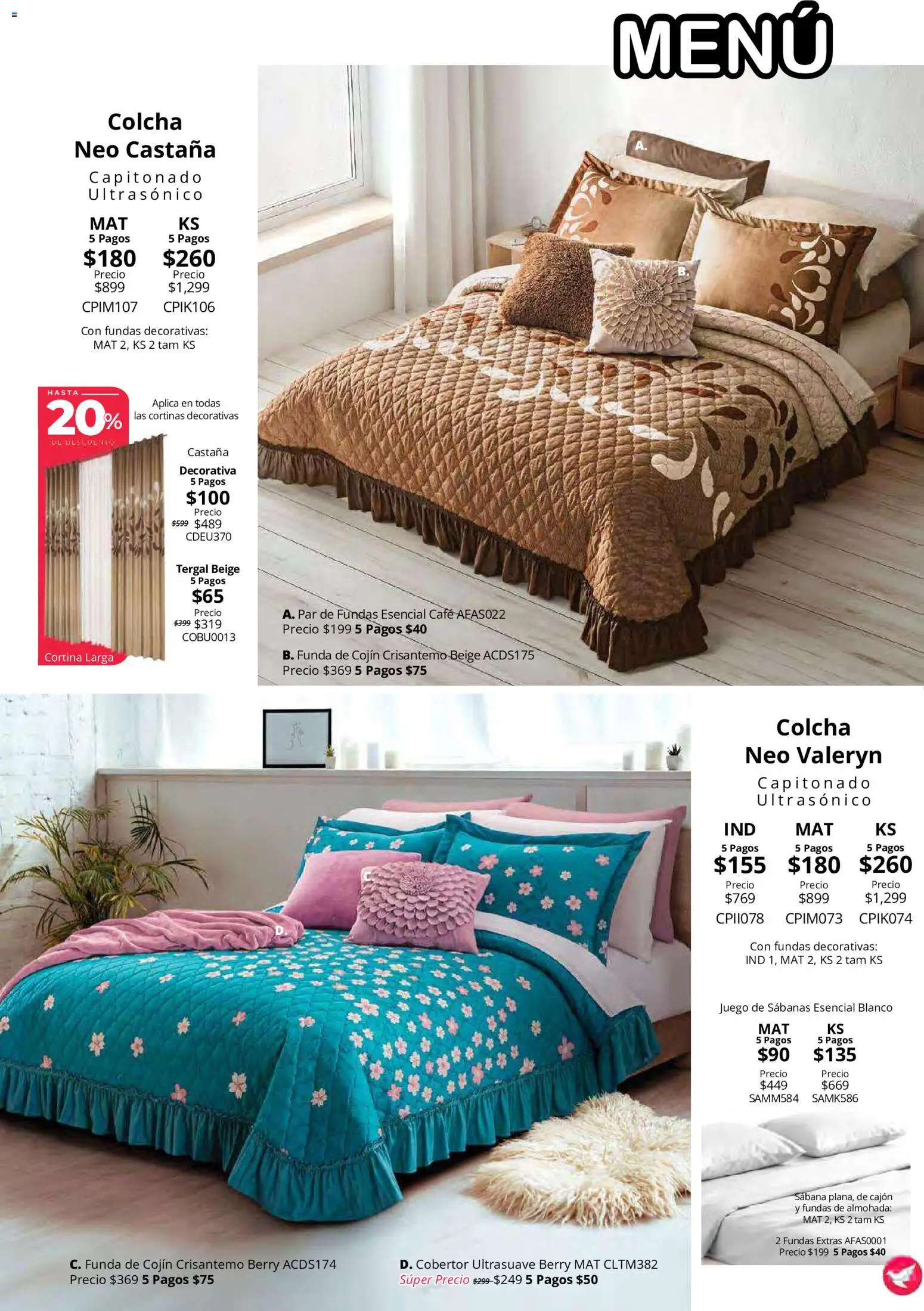 Vista previa las ofertas de la tienda Colchas Concord - Colchas Concord catálogo desde el 15/10/2026 