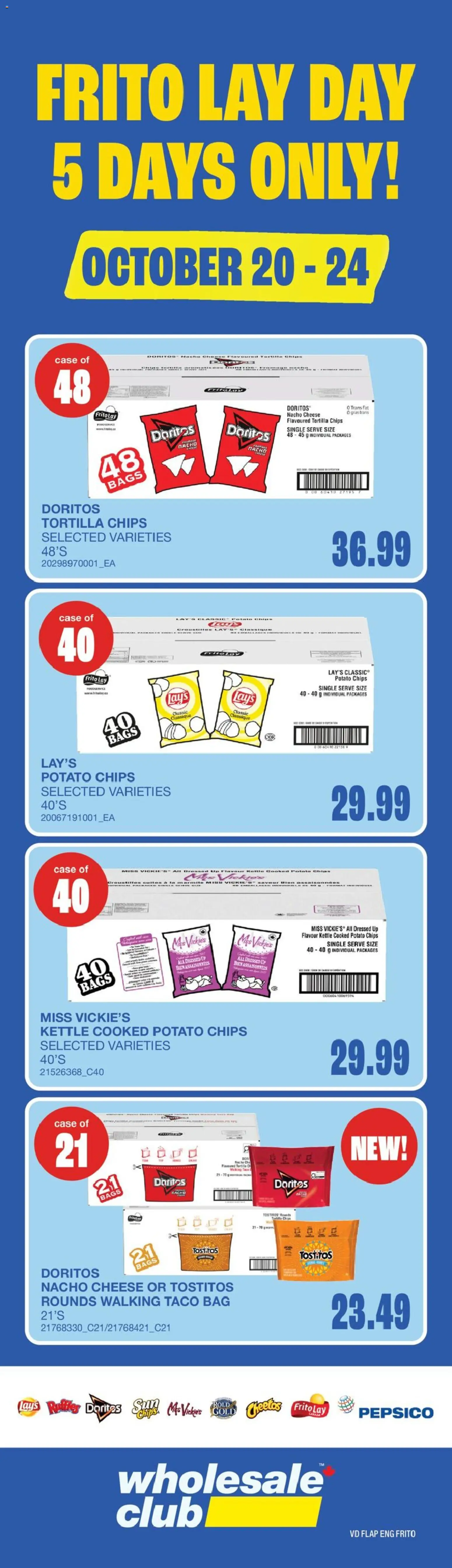 Preview of leaflet Wholesale Club weekly flyer / circulaire from shop Wholesale Club is valid from Oct 22, 2026