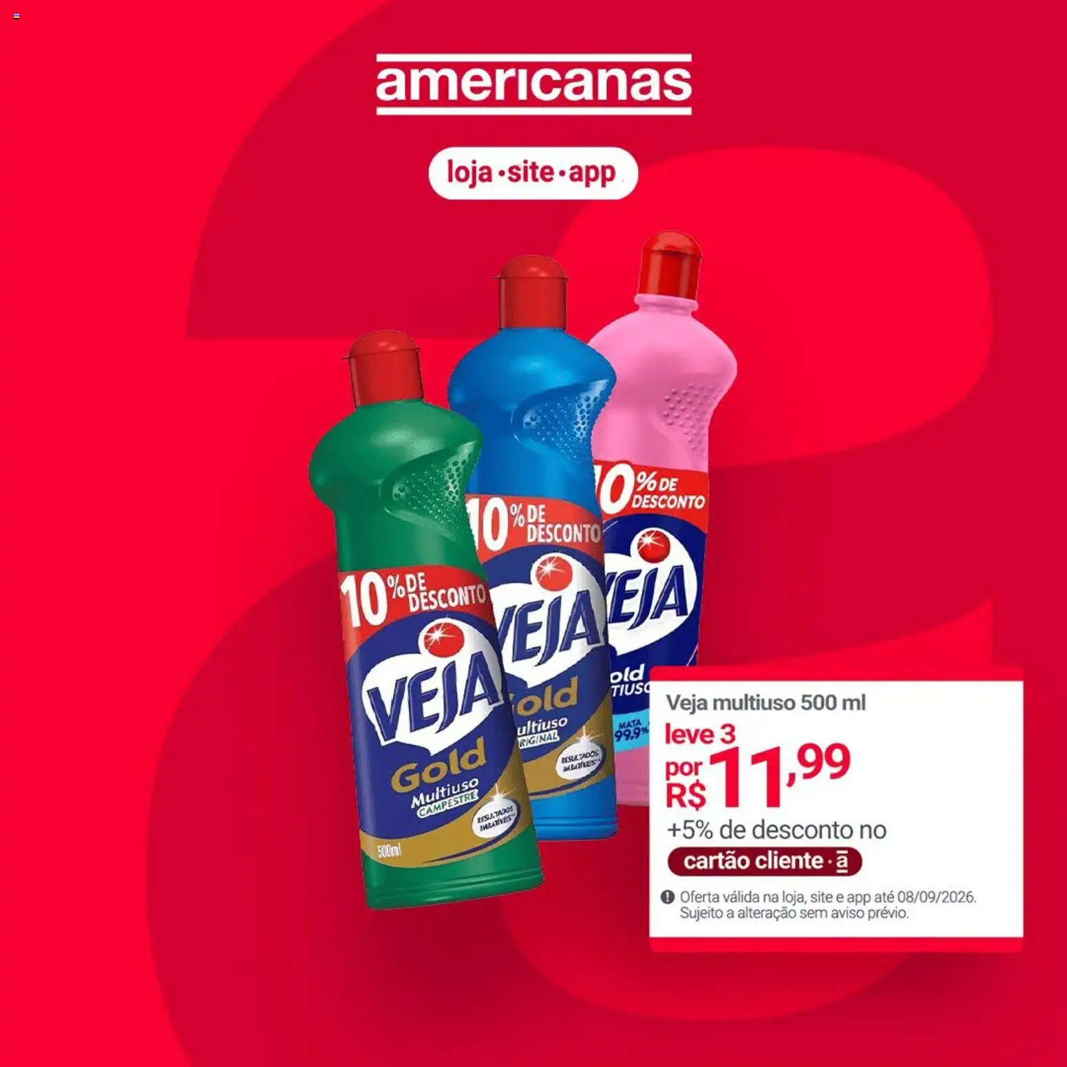 Pré-Visualização do folheto "Lojas Americanas - Ofertas atuais" da loja Lojas Americanas válido a partir de 31/08/2026