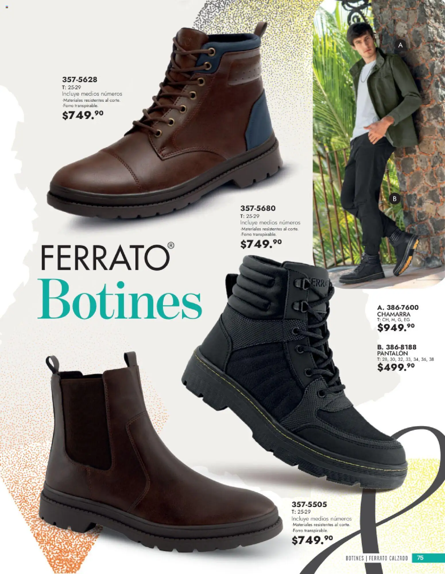 Vista previa las ofertas de la tienda Andrea - Andrea catálogo Calzado Caballero desde el 24/05/2026 - Chamarra, Botines
