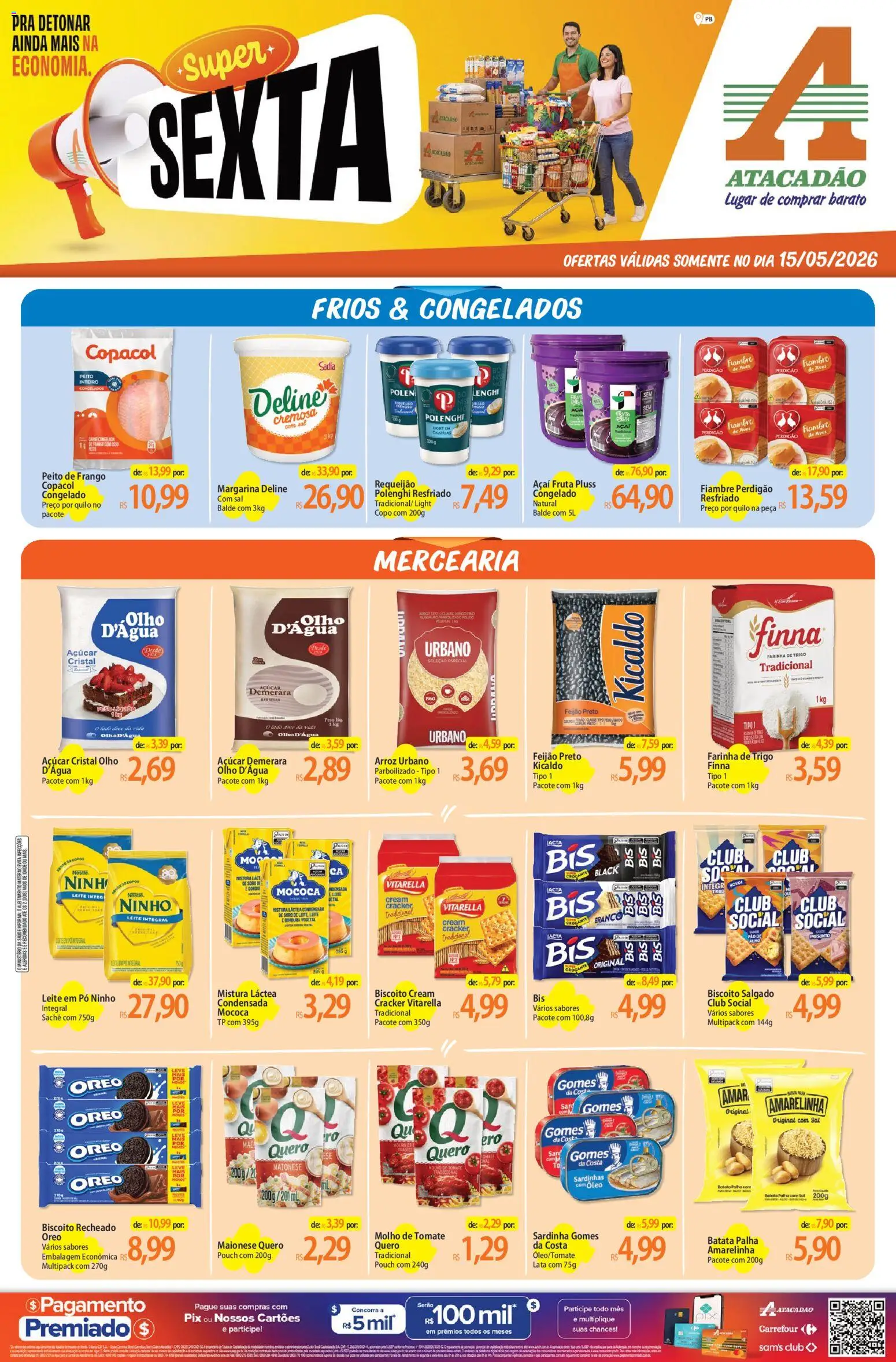 Pré-Visualização do folheto "Atacadão ofertas - PB" da loja Atacadão válido a partir de 15/05/2026