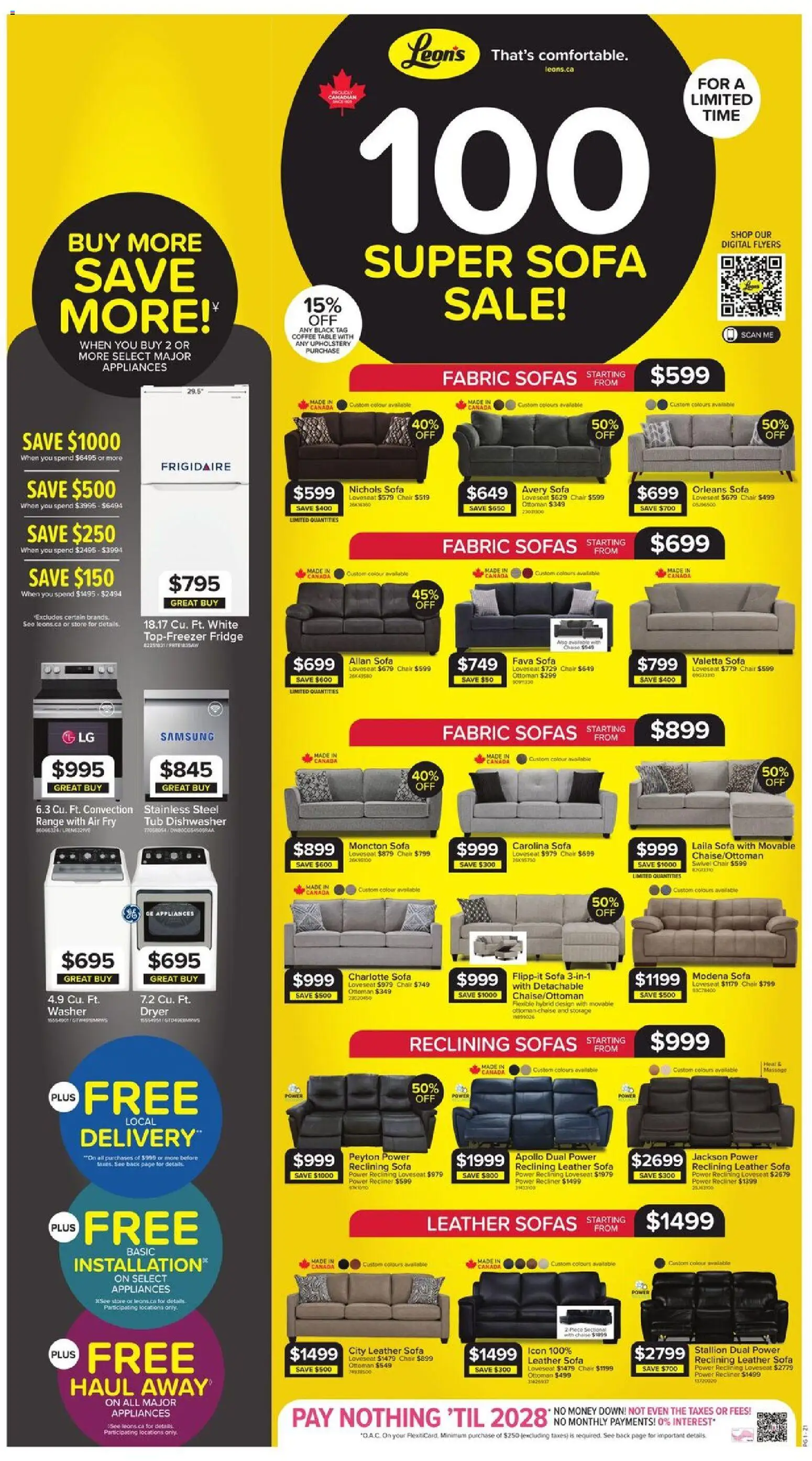 Preview of leaflet Leon's weekly flyer / circulaire from shop Leon's is valid from Oct 15, 2026