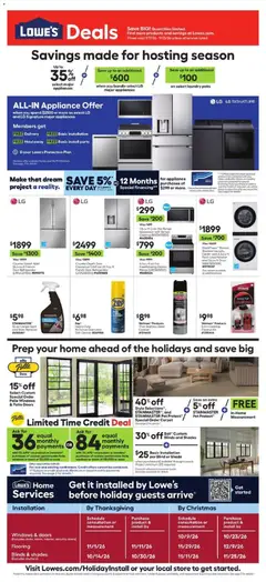 Ad Preview of Lowe's Lowe's Weekly Ad from 09/17/2026