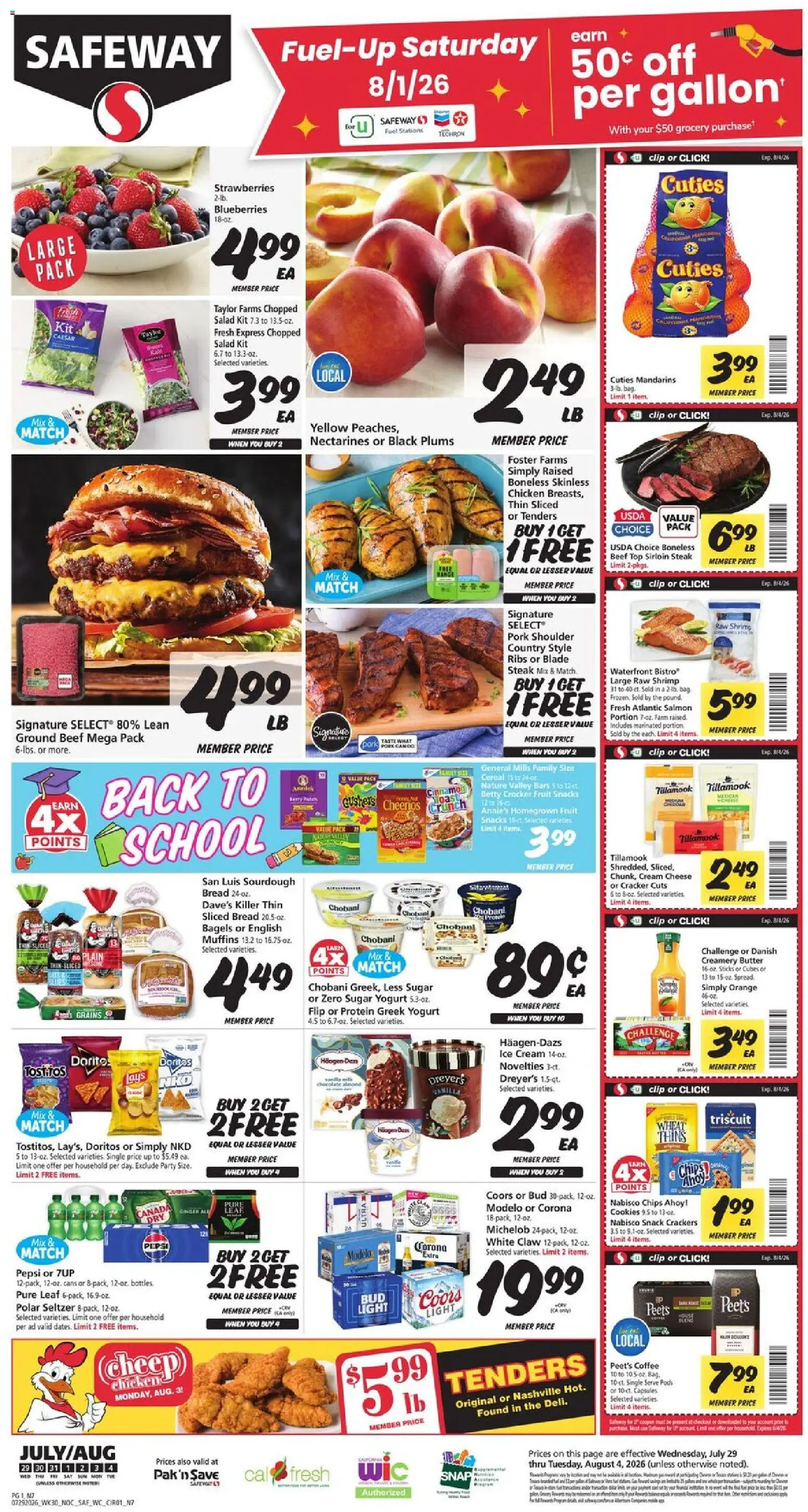 Ad Preview of Safeway Safeway Weekly Ad from 07/29/2026