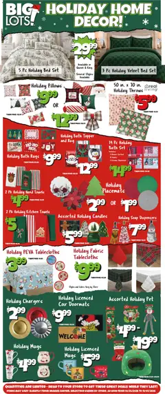Ad Preview of Big Lots Big Lots Holiday Home Decor Ad from 10/25/2026