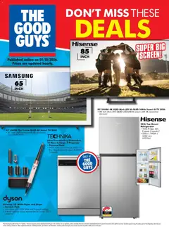 Preview of catalogue The Good Guys Don't Miss These Deals from shop The Good Guys valid 01/10/2026