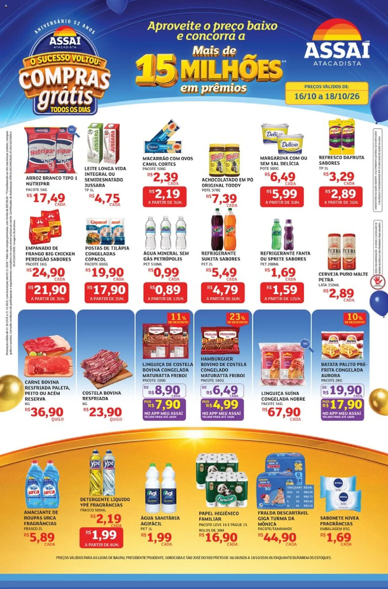 Pré-Visualização do folheto "Assaí Atacadista ofertas - SP" da loja Assaí Atacadista válido a partir de 16/10/2026