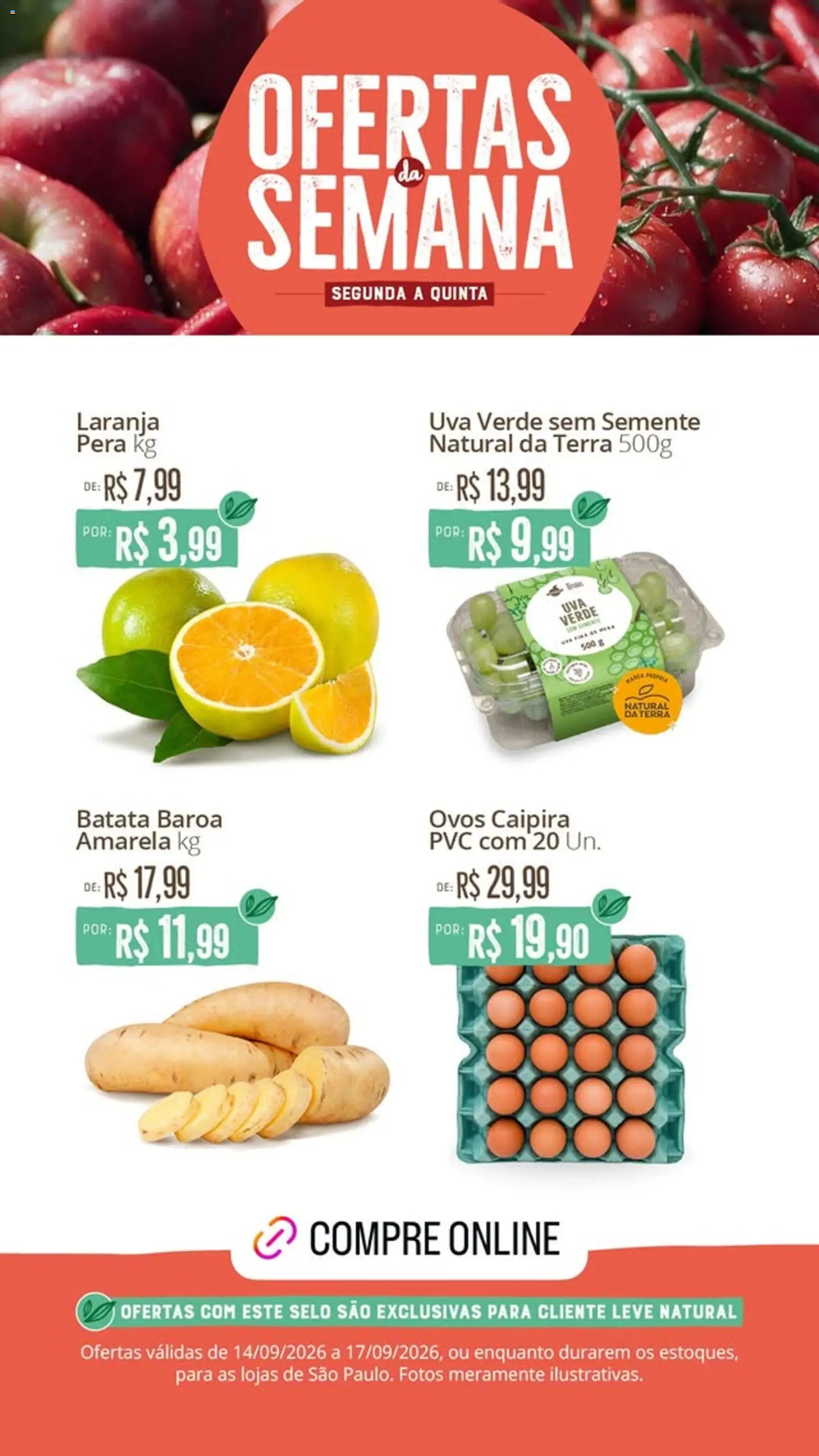 Pré-Visualização do folheto "Natural da Terra - Ofertas da semana" da loja Natural da Terra válido a partir de 14/09/2026