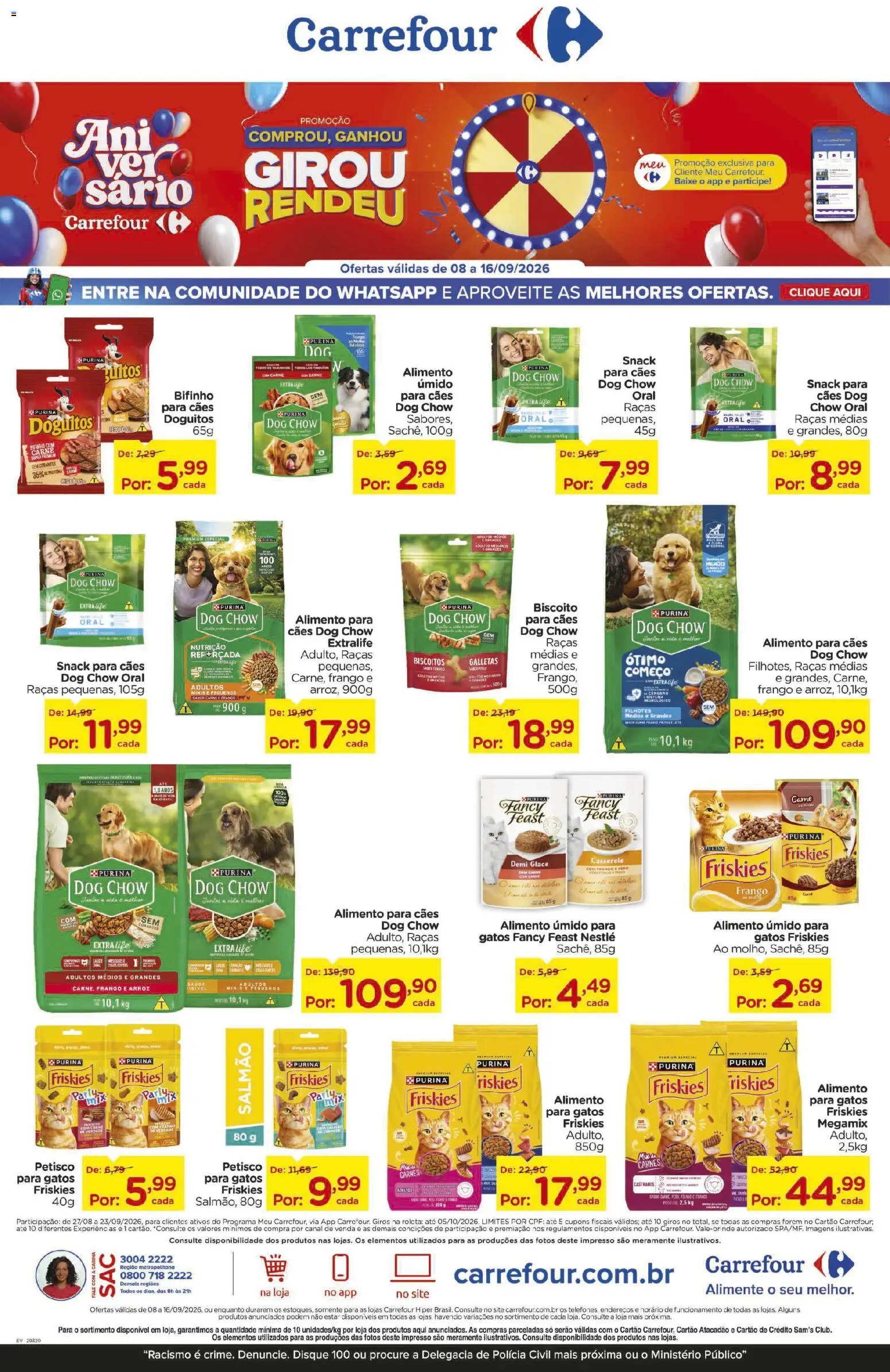 Pré-Visualização do folheto "Carrefour ofertas Aniversário" da loja Carrefour válido a partir de 08/09/2026