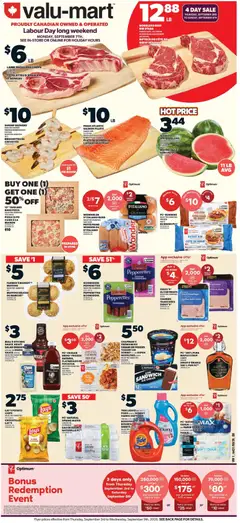 Un aperçu du dépliant Valu Mart weekly flyer du magasin Valu Mart est valide à partir 3 sept. 2026