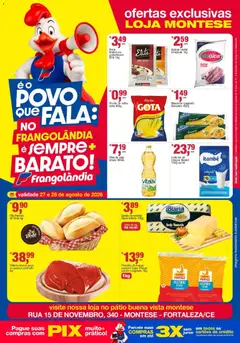 Pré-Visualização do folheto "Frangolândia ofertas Exclusivas Loja Montese" da loja Frangolândia válido a partir de 27/08/2026