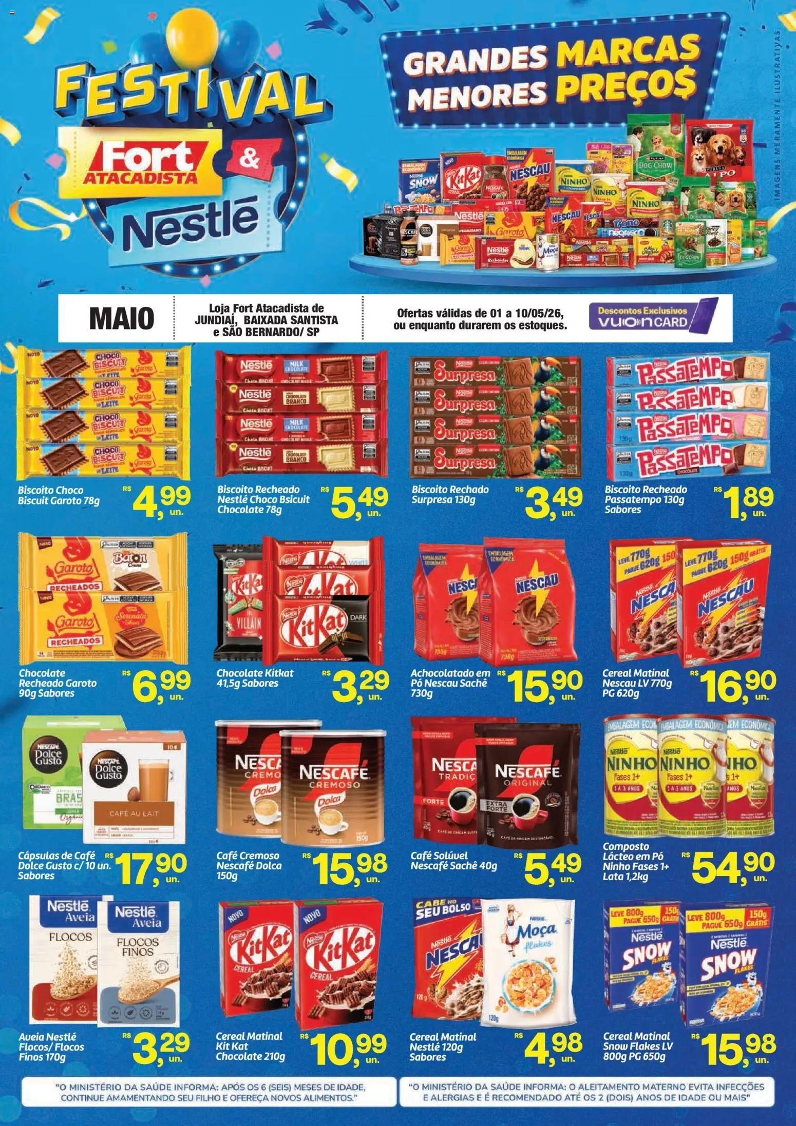 Pré-Visualização do folheto "Fort Atacadista ofertas Nestlé" da loja Fort Atacadista válido a partir de 01/05/2026