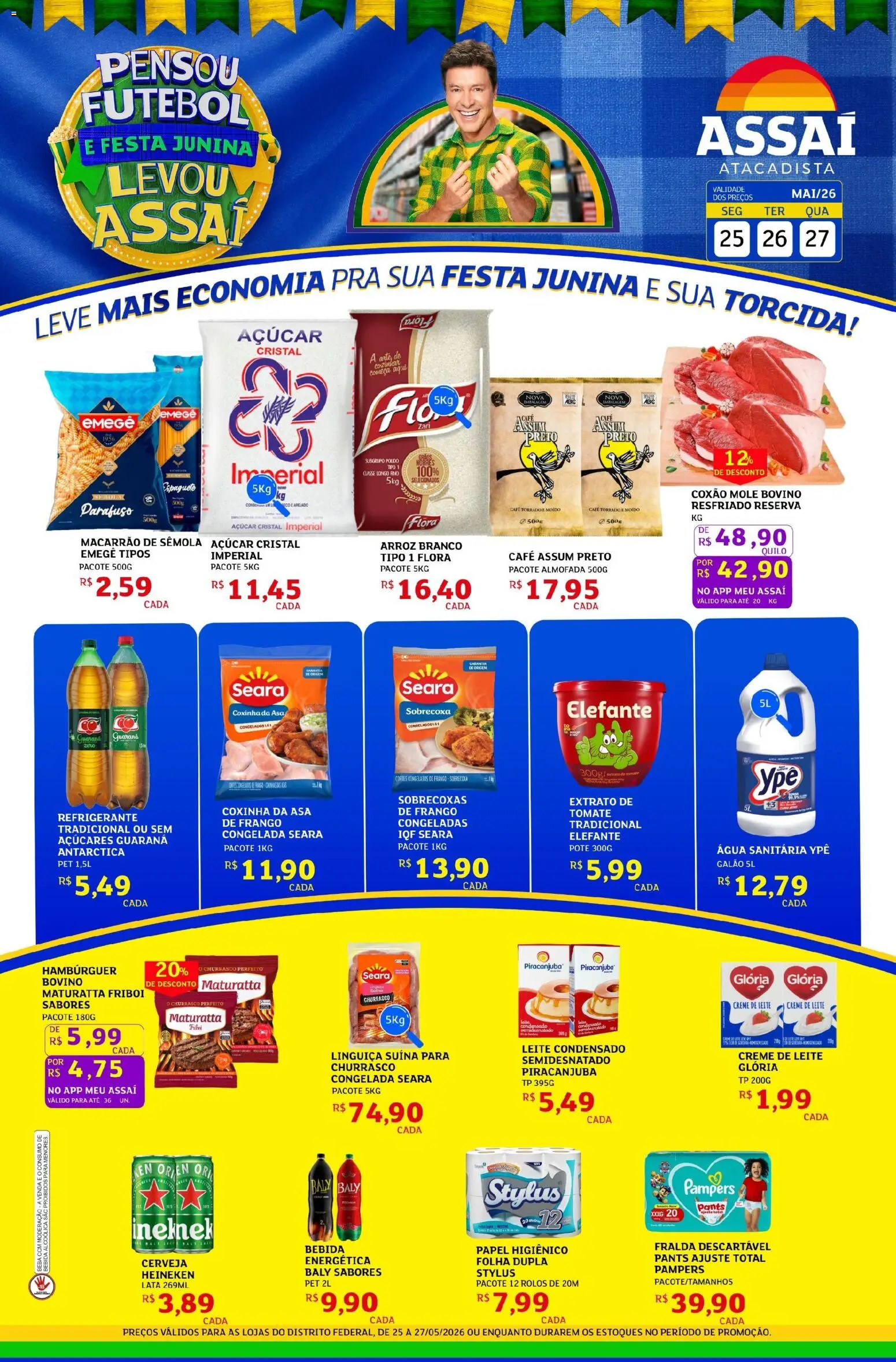 Pré-Visualização do folheto "Assaí Atacadista ofertas - DF" da loja Assaí Atacadista válido a partir de 25/05/2026