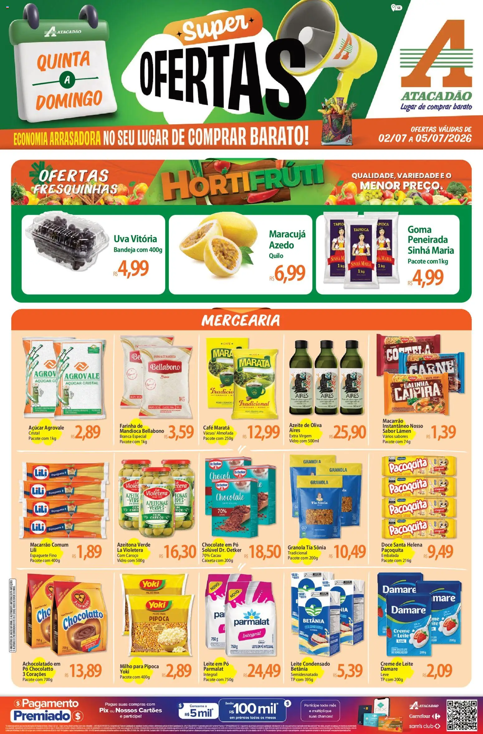 Pré-Visualização do folheto "Atacadão ofertas - SE" da loja Atacadão válido a partir de 02/07/2026