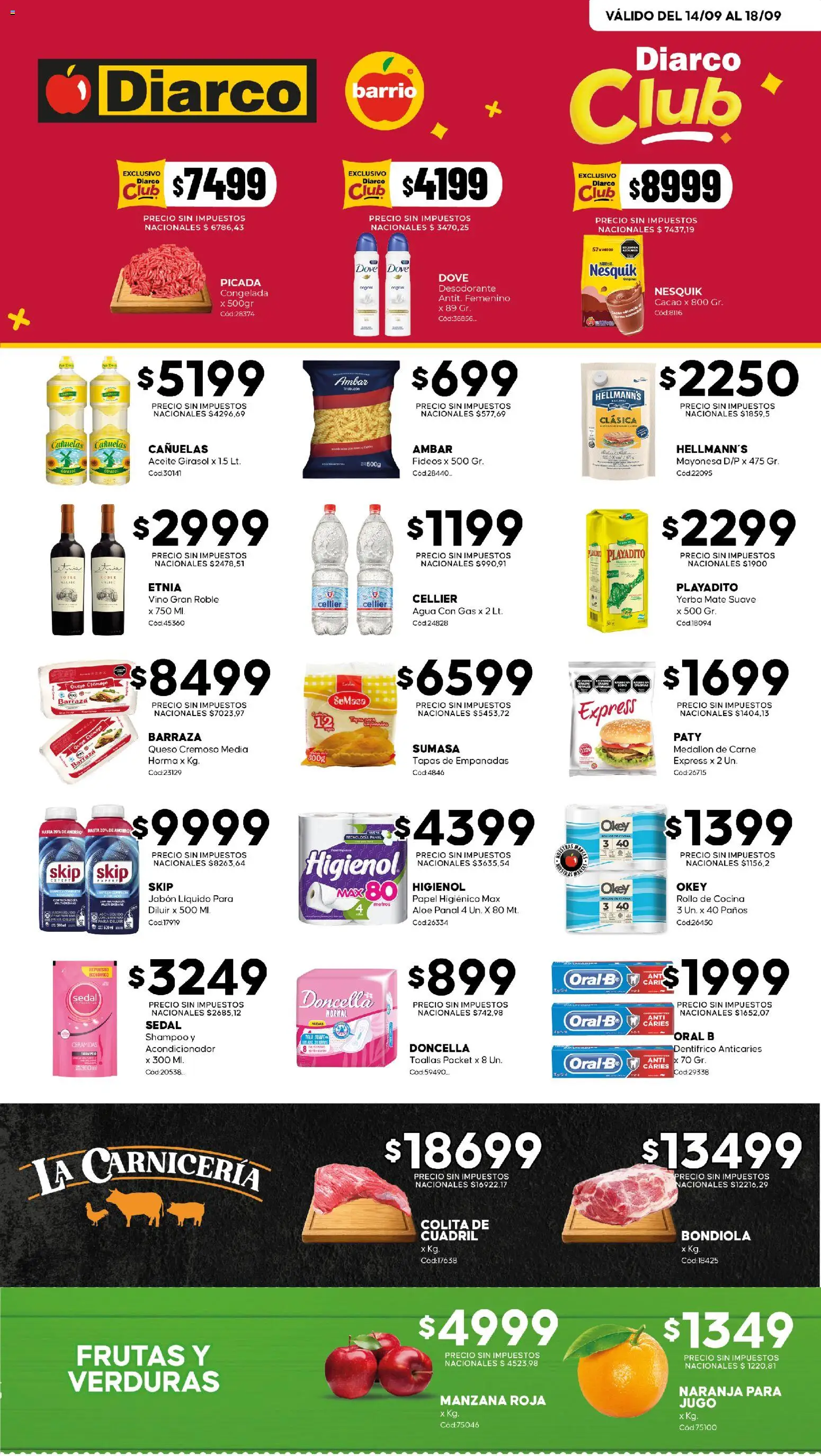 Vista previa del folleto de la tienda Diarco válido desde el 14/09/2026 