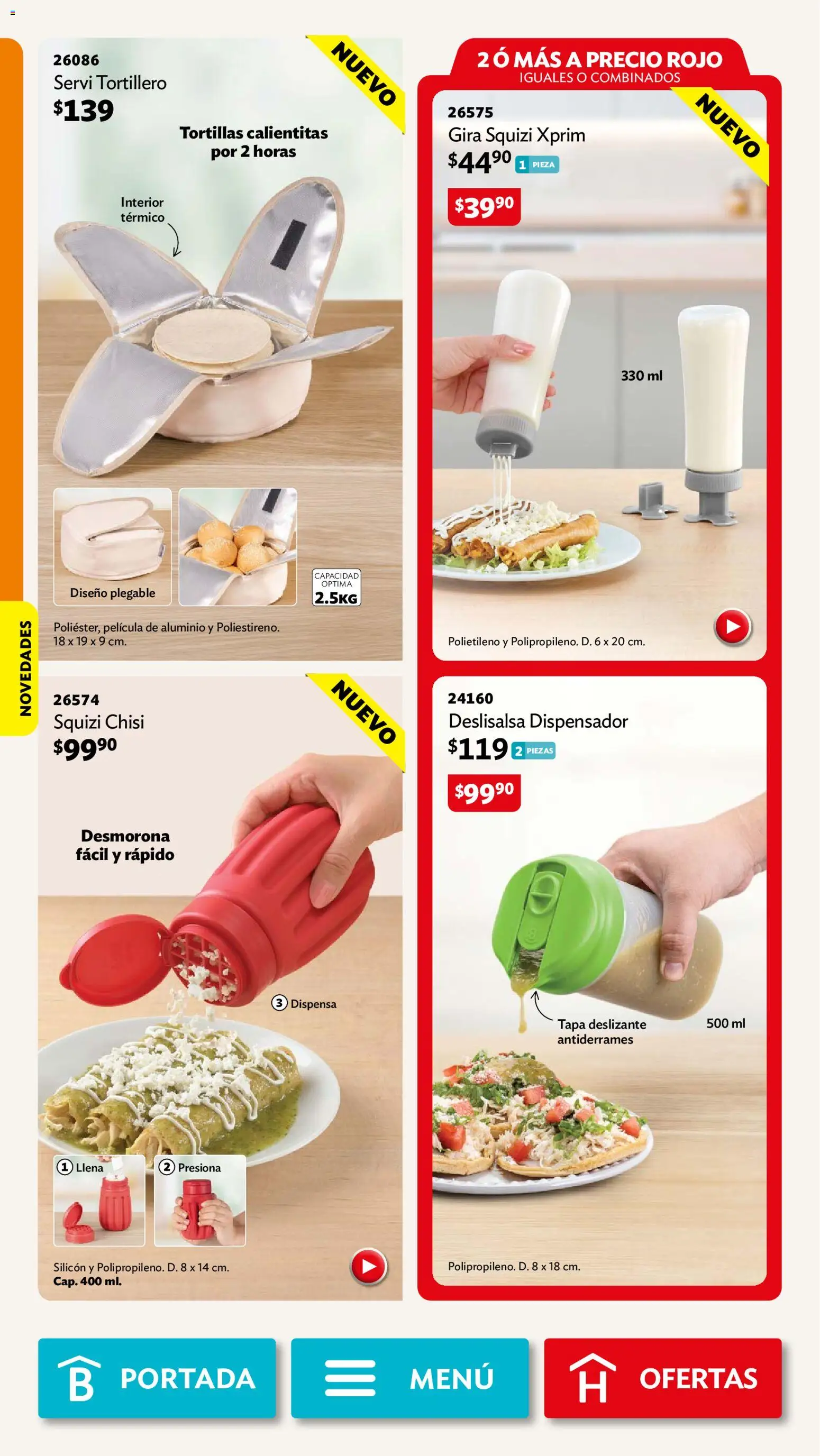 Vista previa las ofertas de la tienda Betterware - Betterware campaña 10 2026 desde el 28/09/2026 - Tortillas