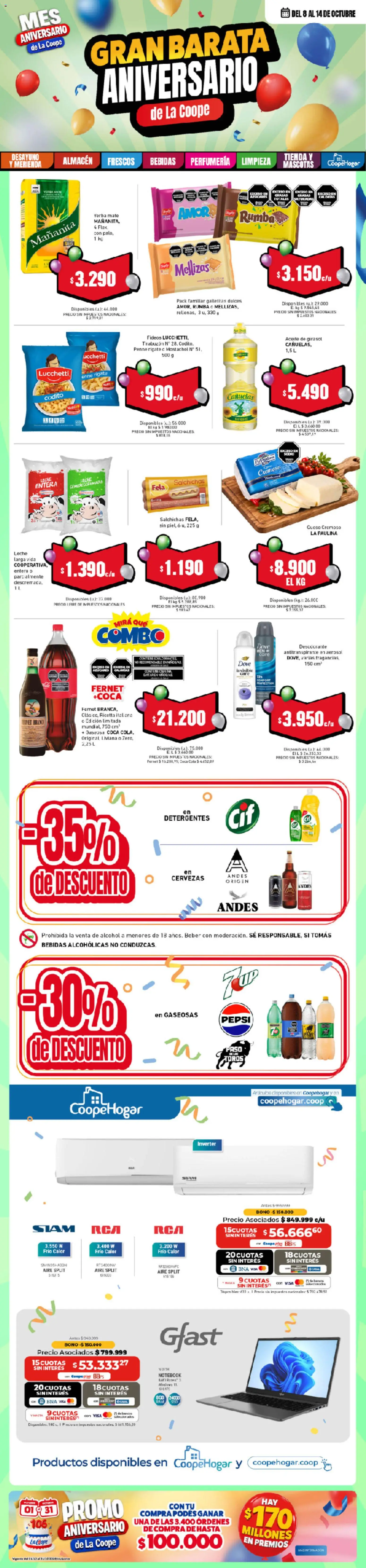 Vista previa del folleto de la tienda Cooperativa Obrera válido desde el 08/10/2026 