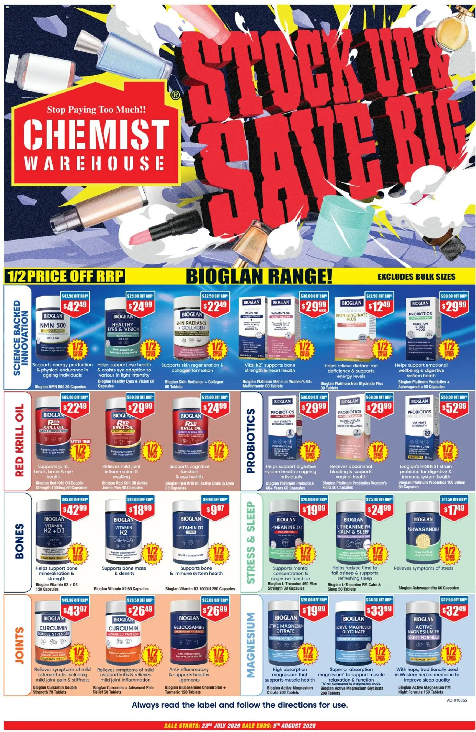 Preview of catalogue Chemist Warehouse catalogue from shop Chemist Warehouse valid 23/07/2026