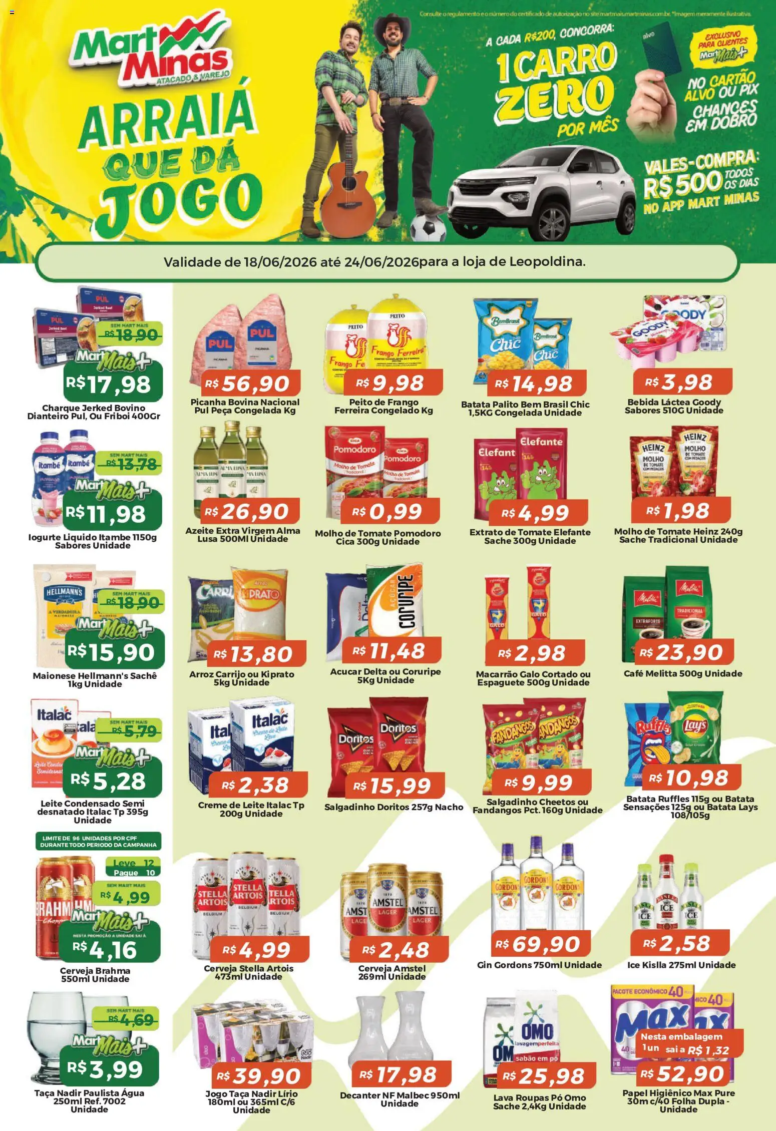 Pré-Visualização do folheto "Mart Minas ofertas" da loja Mart Minas válido a partir de 18/06/2026