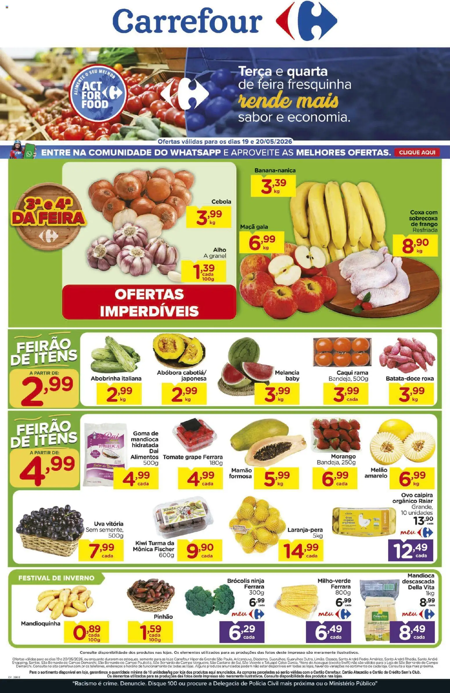 Pré-Visualização do folheto "Carrefour ofertas Feira" da loja Carrefour válido a partir de 19/05/2026