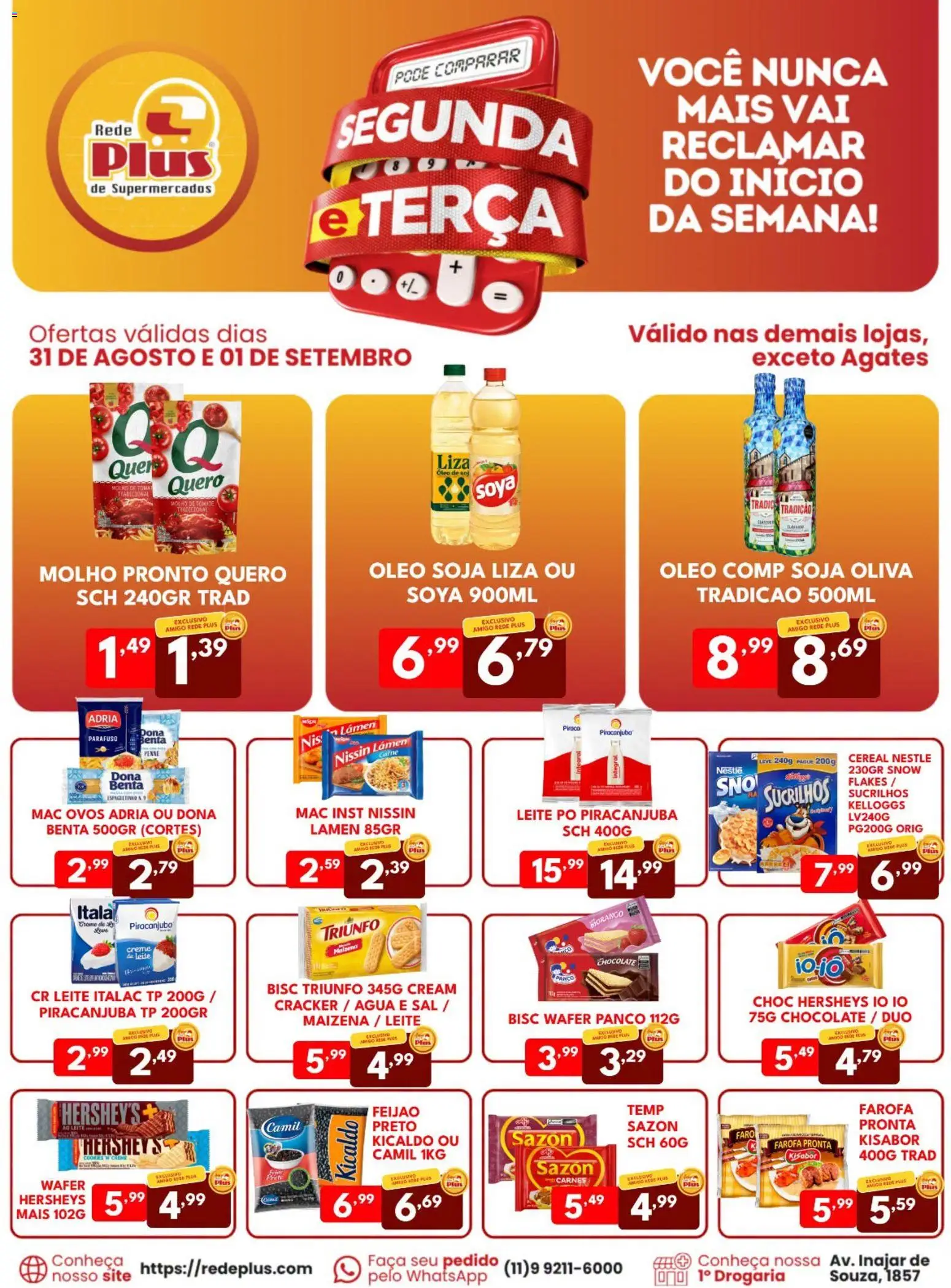 Pré-Visualização do folheto "Rede Plus Supermercados - Ofertas da semana" da loja Rede Plus Supermercados válido a partir de 31/08/2026