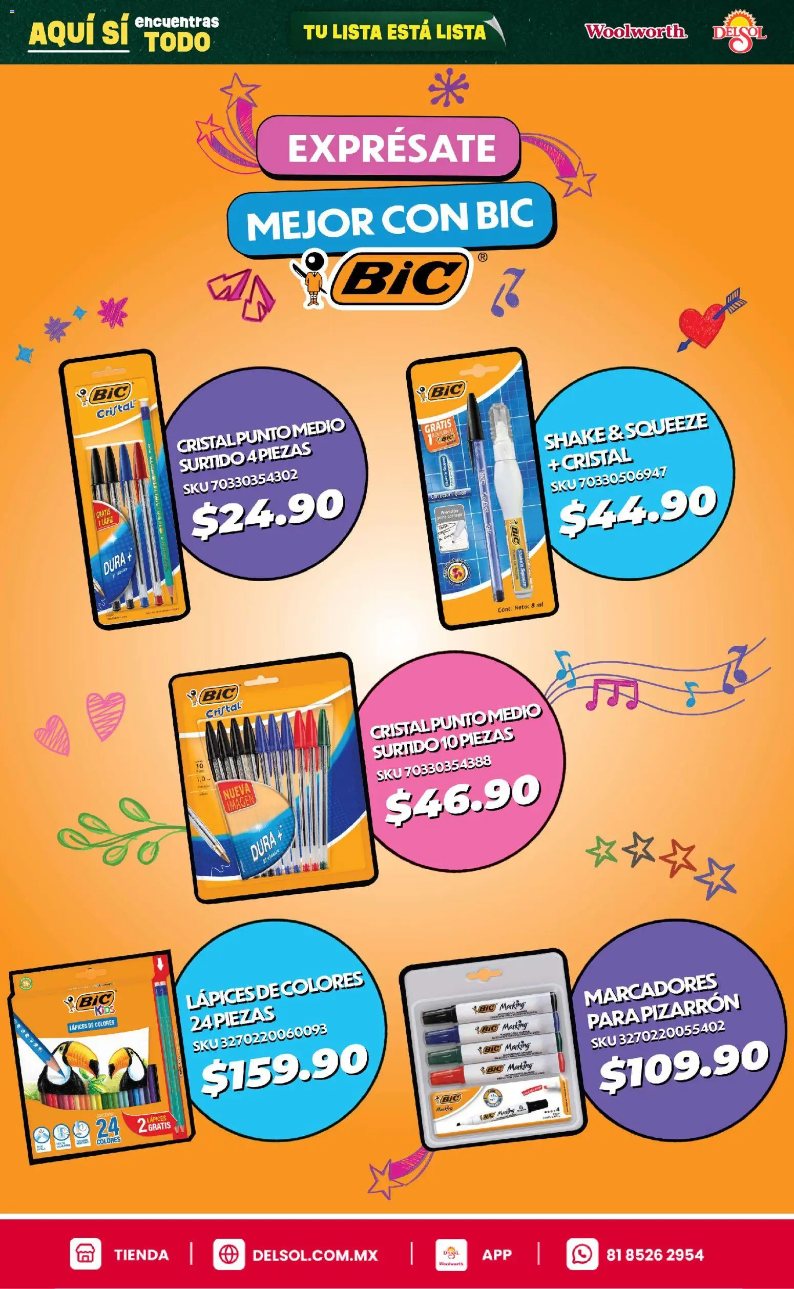 Vista previa las ofertas de la tienda Del Sol y Woolworth - Del Sol y Woolworth catálogo Back To School desde el 25/06/2026 