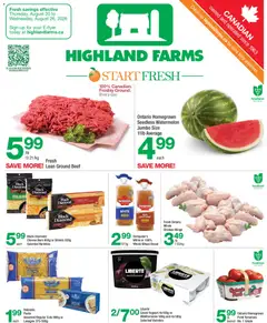 Un aperçu du dépliant Highland Farms weekly flyer / circulaire du magasin Highland Farms est valide à partir 20 août 2026