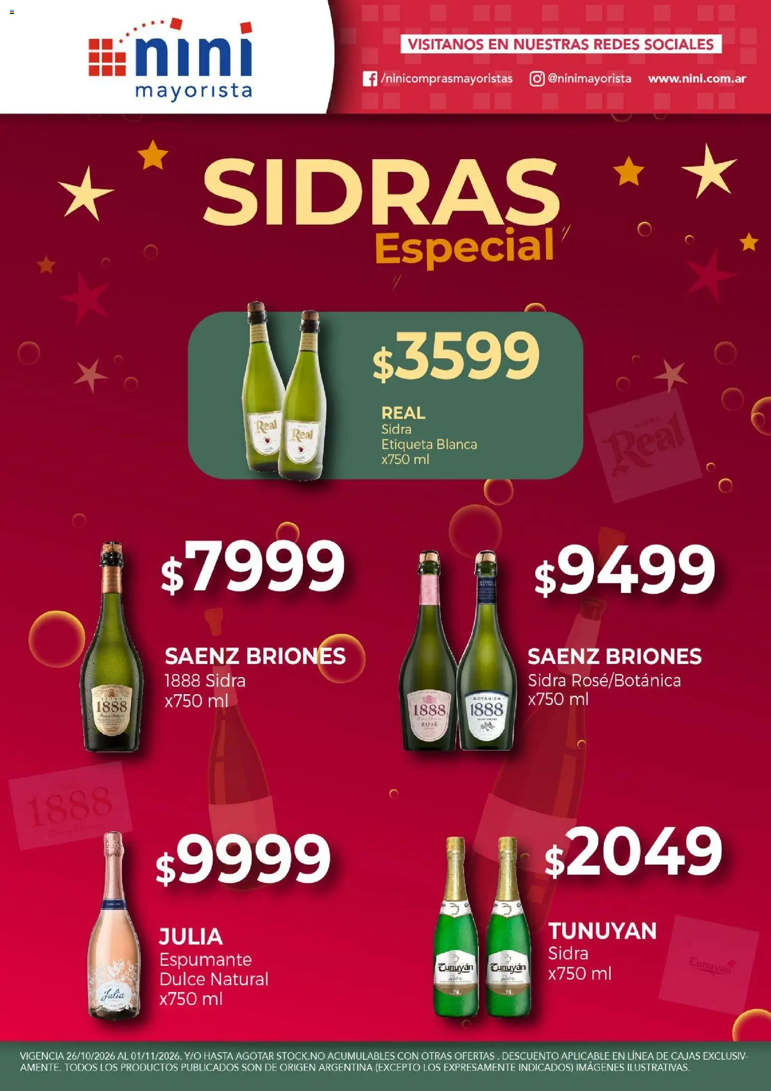 Vista previa del folleto de la tienda NINI Mayorista válido desde el 26/10/2026 