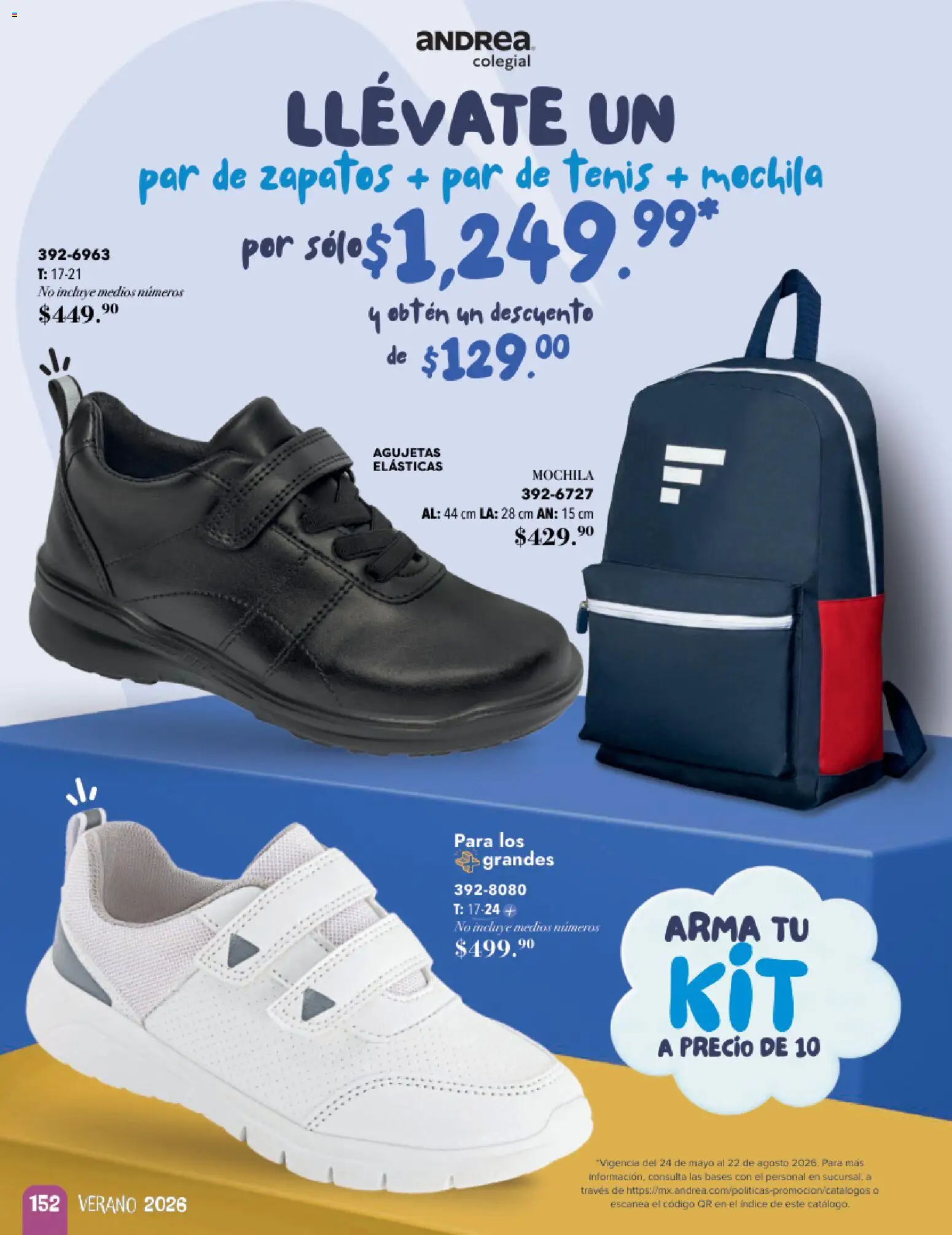 Vista previa las ofertas de la tienda Andrea - Andrea catálogo Infantil desde el 24/05/2026 - Tenis, Mochila, Zapatos