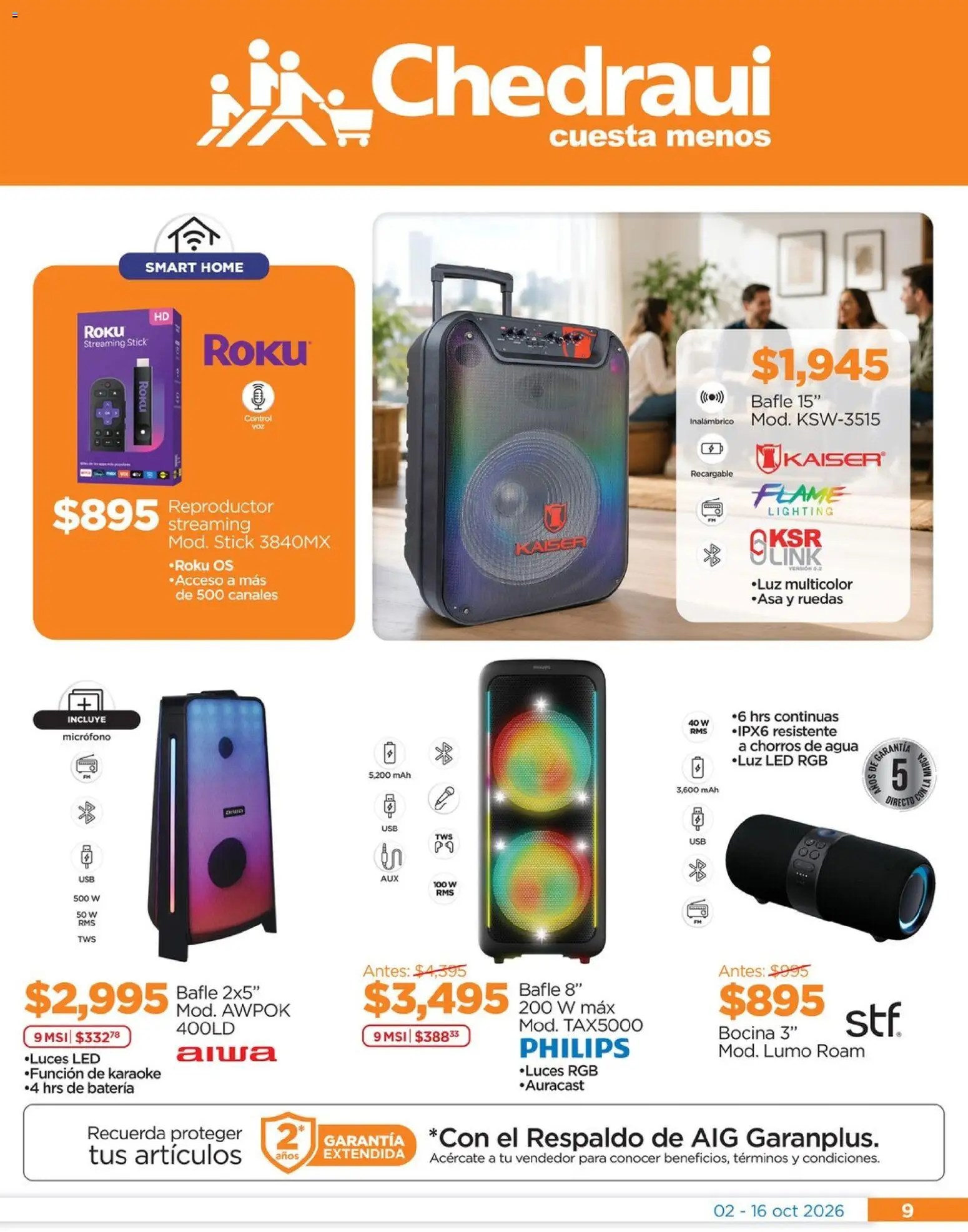Vista previa las ofertas de la tienda Chedraui - Chedraui folleto Renueva tu hogar desde el 02/10/2026 