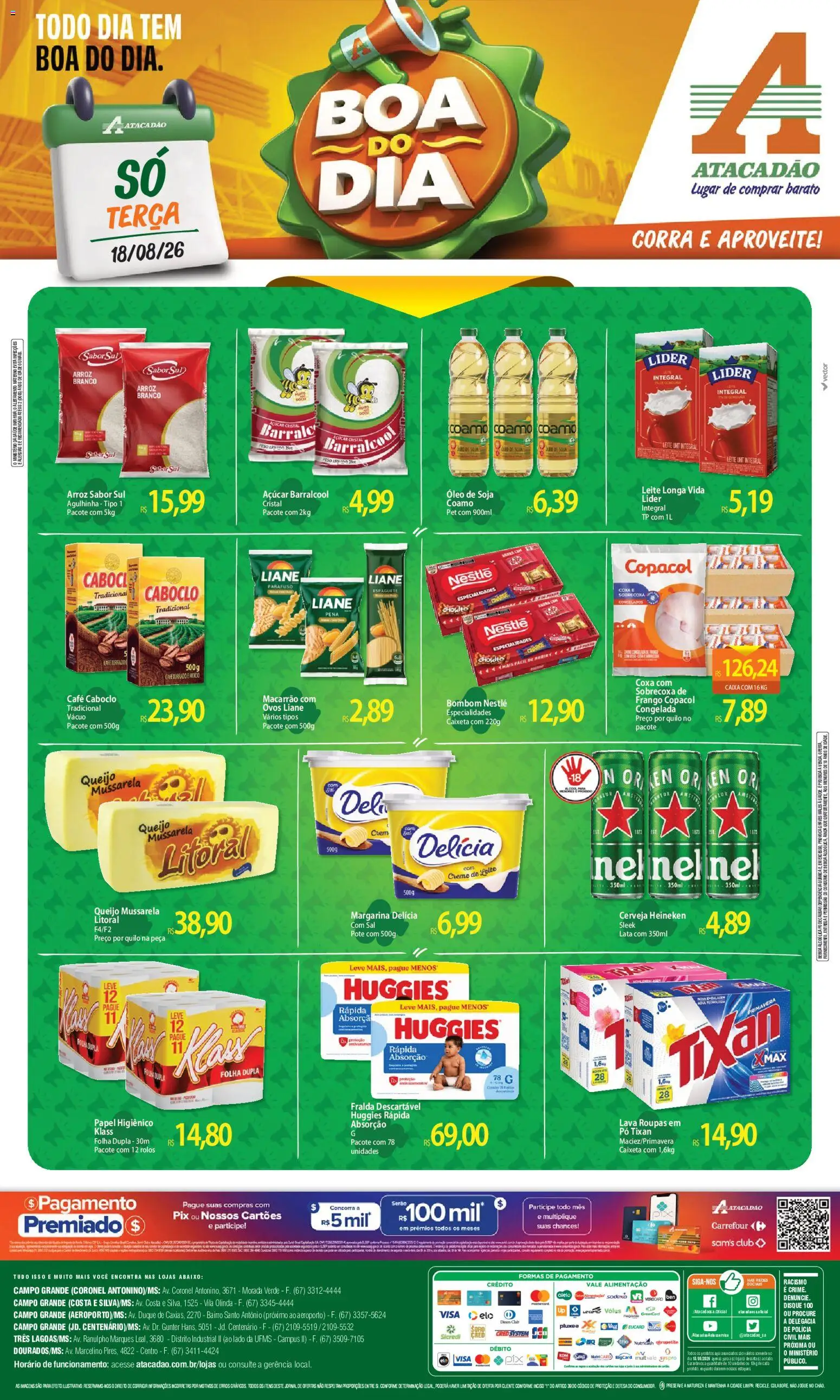 Pré-Visualização do folheto "Atacadão ofertas - MS" da loja Atacadão válido a partir de 18/08/2026