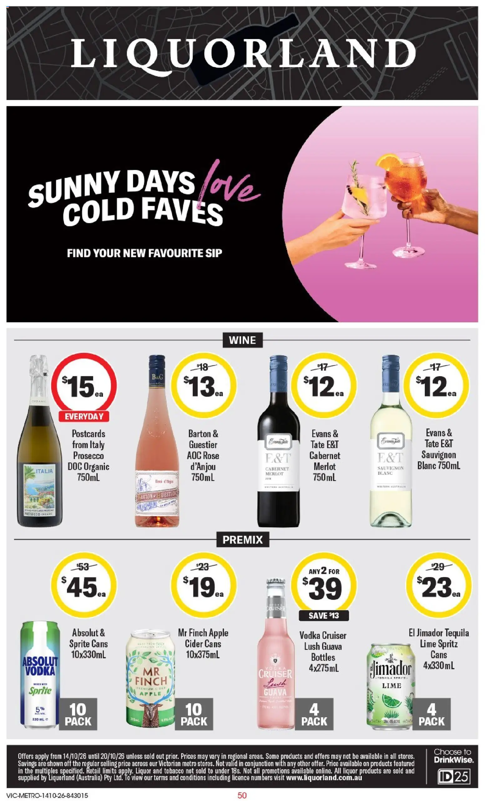 Preview of catalogue Liquorland catalogue VIC from shop Liquorland valid 14/10/2026