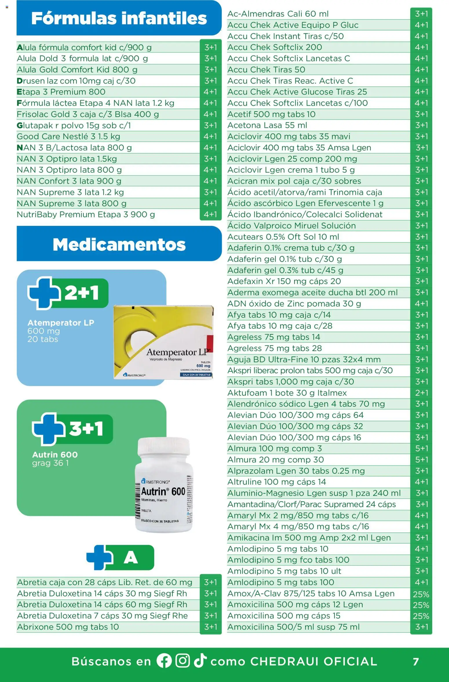 Vista previa las ofertas de la tienda Chedraui - Chedraui folleto Plan de farmacia desde el 01/07/2026 