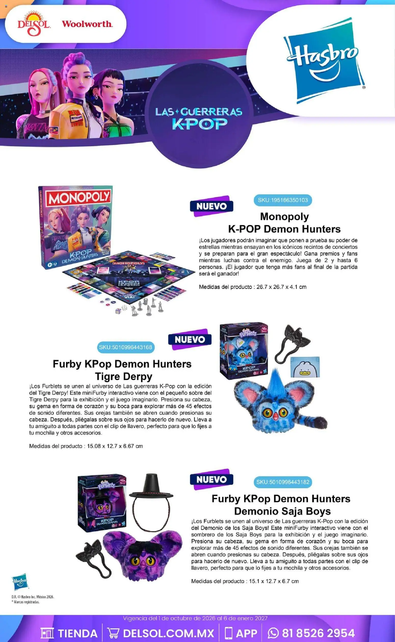 Vista previa las ofertas de la tienda Del Sol y Woolworth - Del Sol y Woolworth catálogo El Castillo del Juguete desde el 01/10/2026 - Juego, Mochila, Sombrero, Sobre