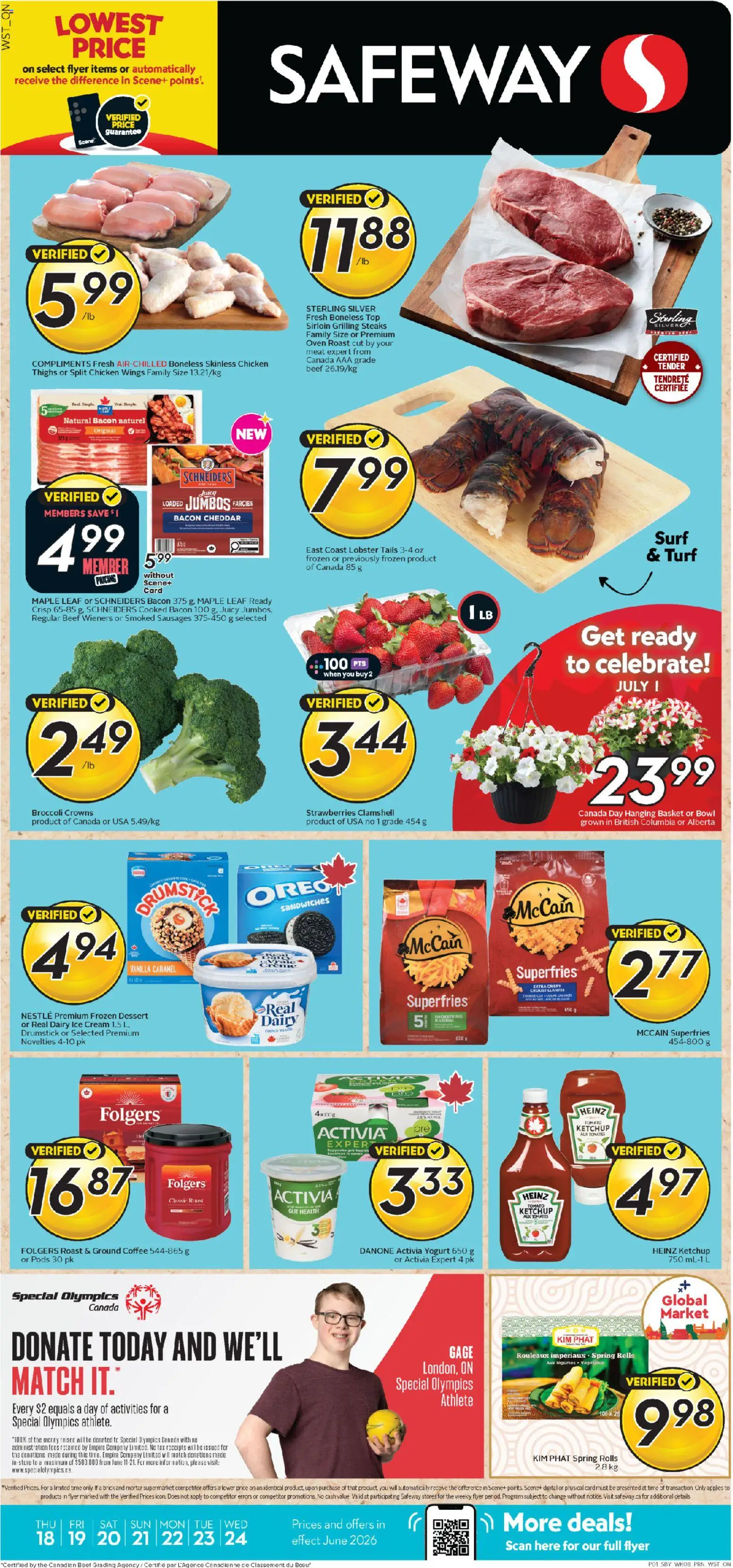Preview of leaflet Safeway weekly flyer / circulaire from shop Safeway is valid from Jun 18, 2026