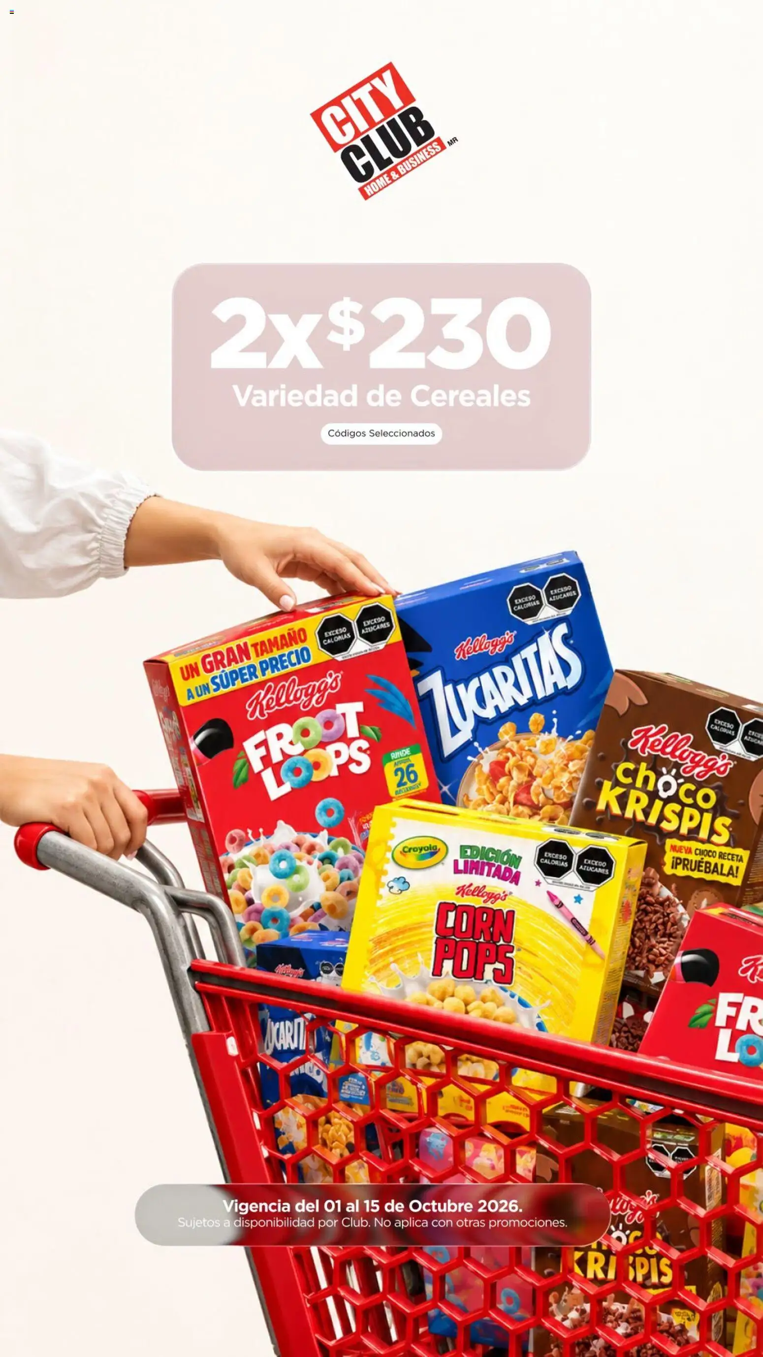 Vista previa las ofertas de la tienda City Club - City Club catálogo Cereales desde el 01/10/2026 