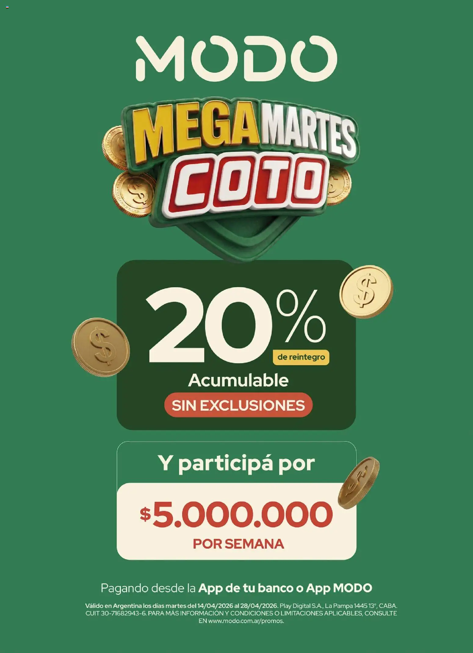 Vista previa del folleto de la tienda Coto válido desde el 14/04/2026 - Banco