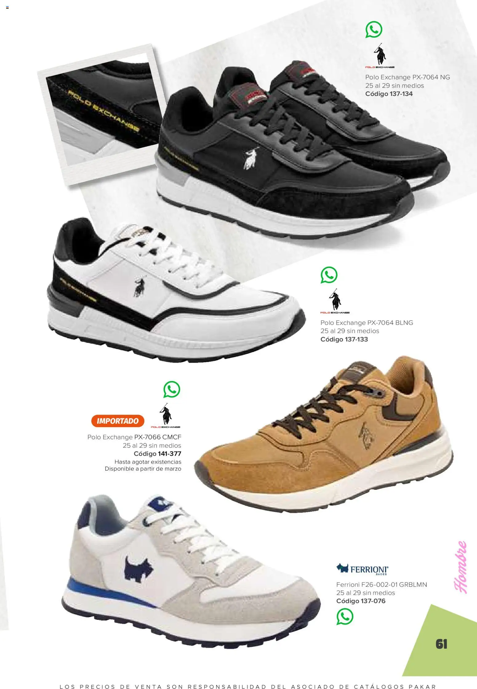 Vista previa las ofertas de la tienda SC Pakar - Catálogo Hombre desde el 30/01/2026 