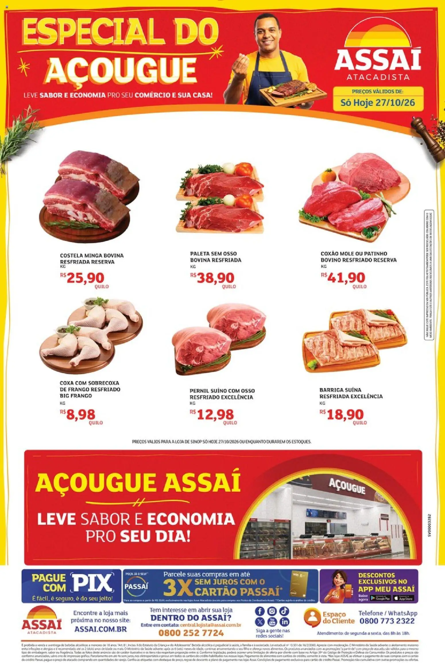 Pré-Visualização do folheto "Assaí Atacadista ofertas - MT" da loja Assaí Atacadista válido a partir de 27/10/2026