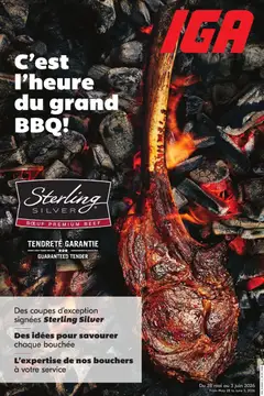 Un aperçu du dépliant IGA circulaire - C'est I'heure du grand BBQ! du magasin IGA est valide à partir 28 mai 2026