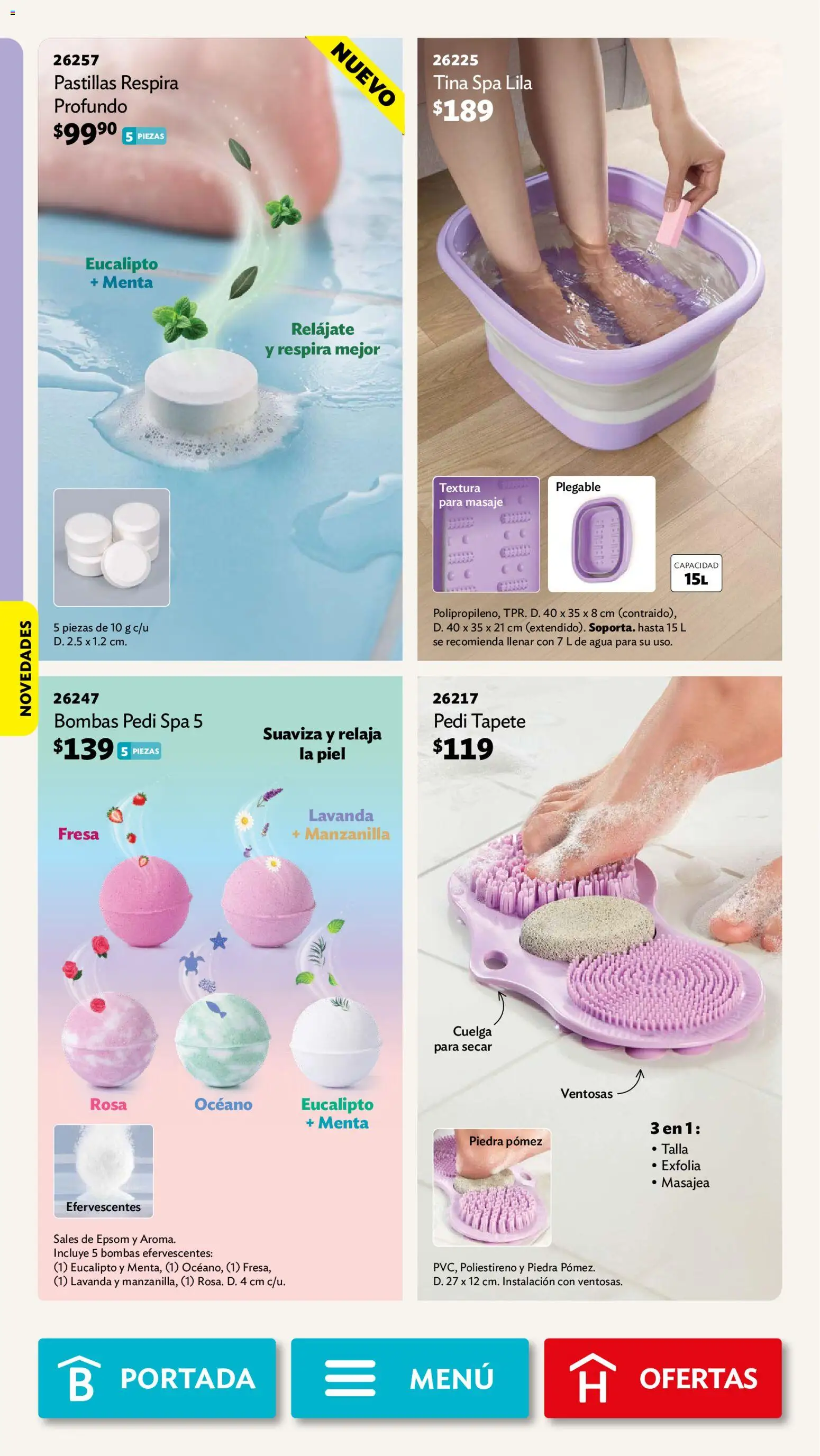 Vista previa las ofertas de la tienda Betterware - Betterware campaña 10 2026 desde el 28/09/2026 - Agua, Fresa, Sales, Tapete