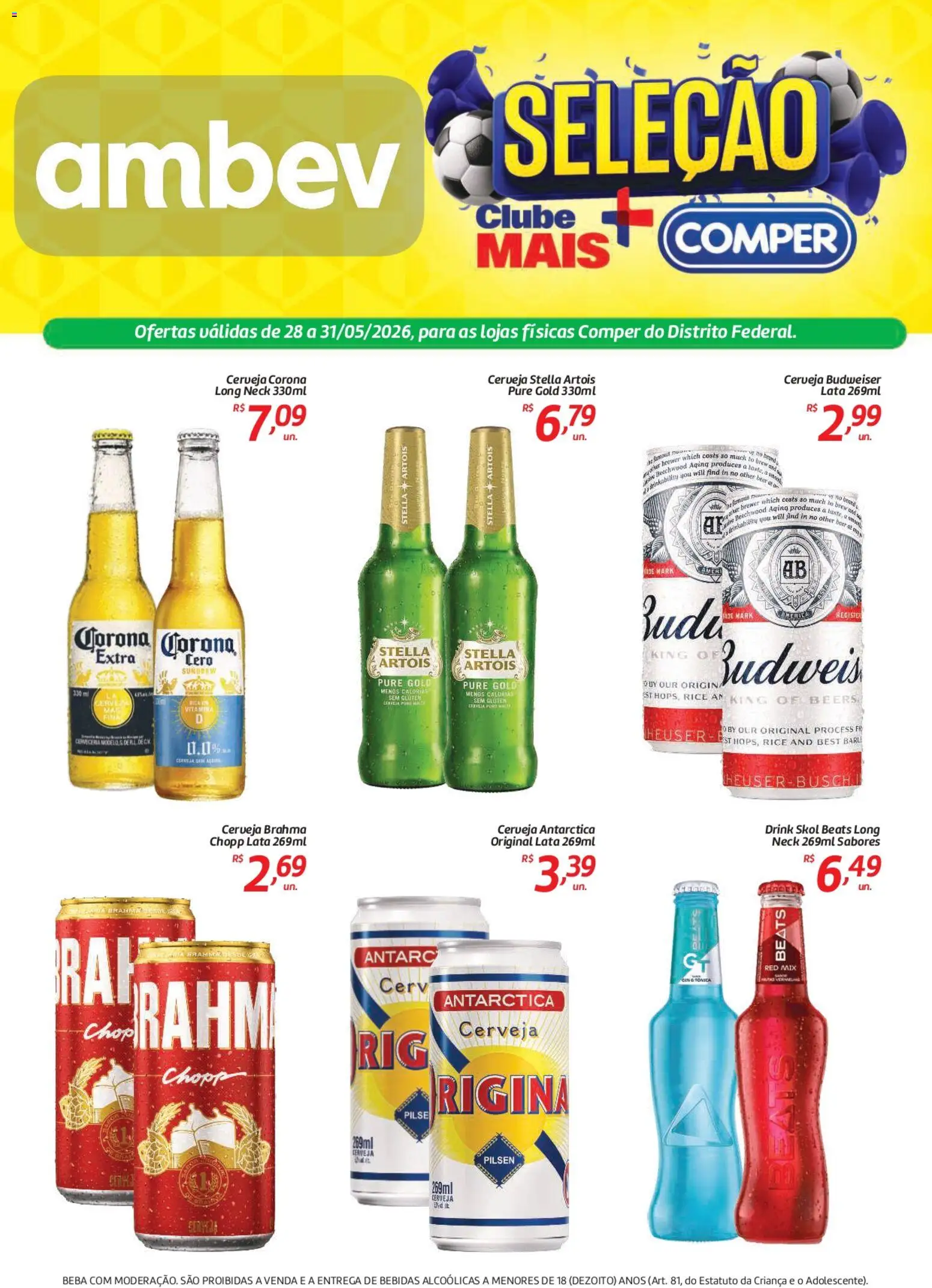 Pré-Visualização do folheto "Comper ofertas Ambev" da loja Comper válido a partir de 28/05/2026