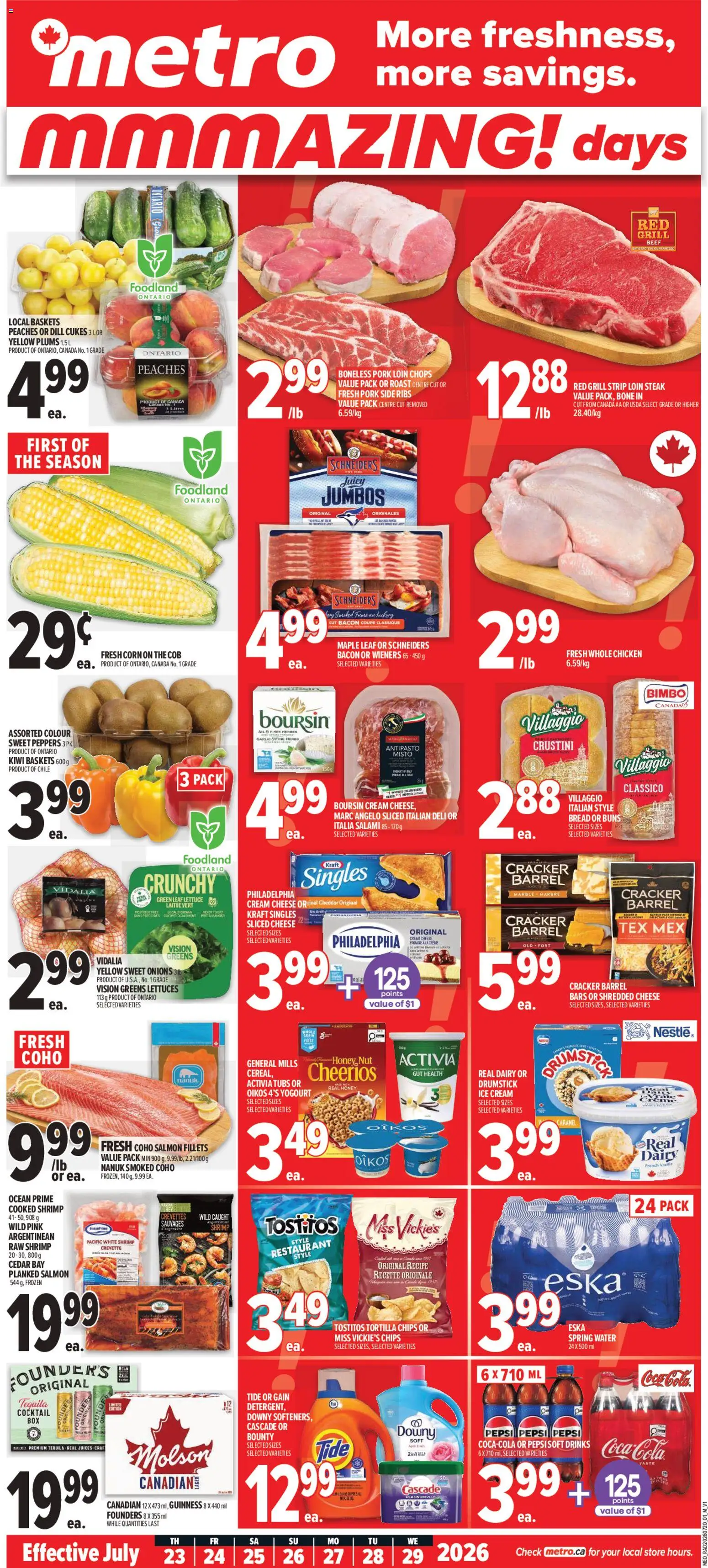 Preview of leaflet Metro weekly flyer / circulaire from shop Metro is valid from Jul 23, 2026