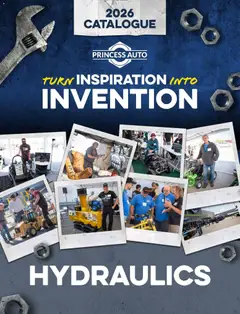 Preview of leaflet Princess Auto catalog - Hydraulics from shop Princess Auto is valid from Apr 21, 2026
