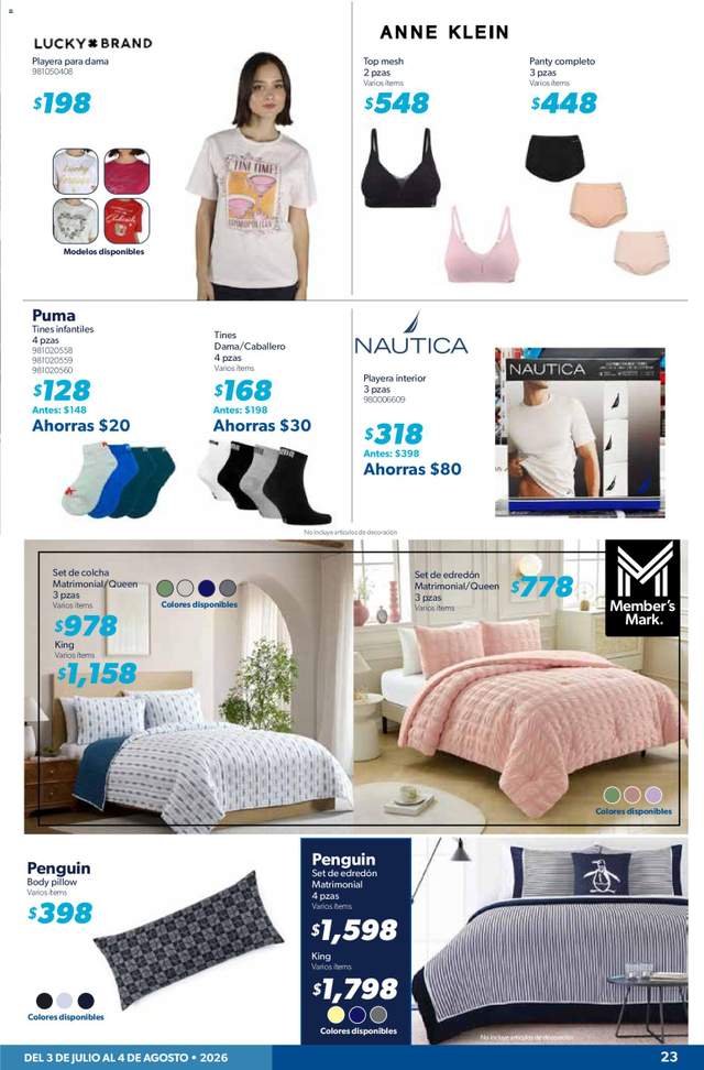 Nuevo catálogo de Sam's Club a partir del 03/07